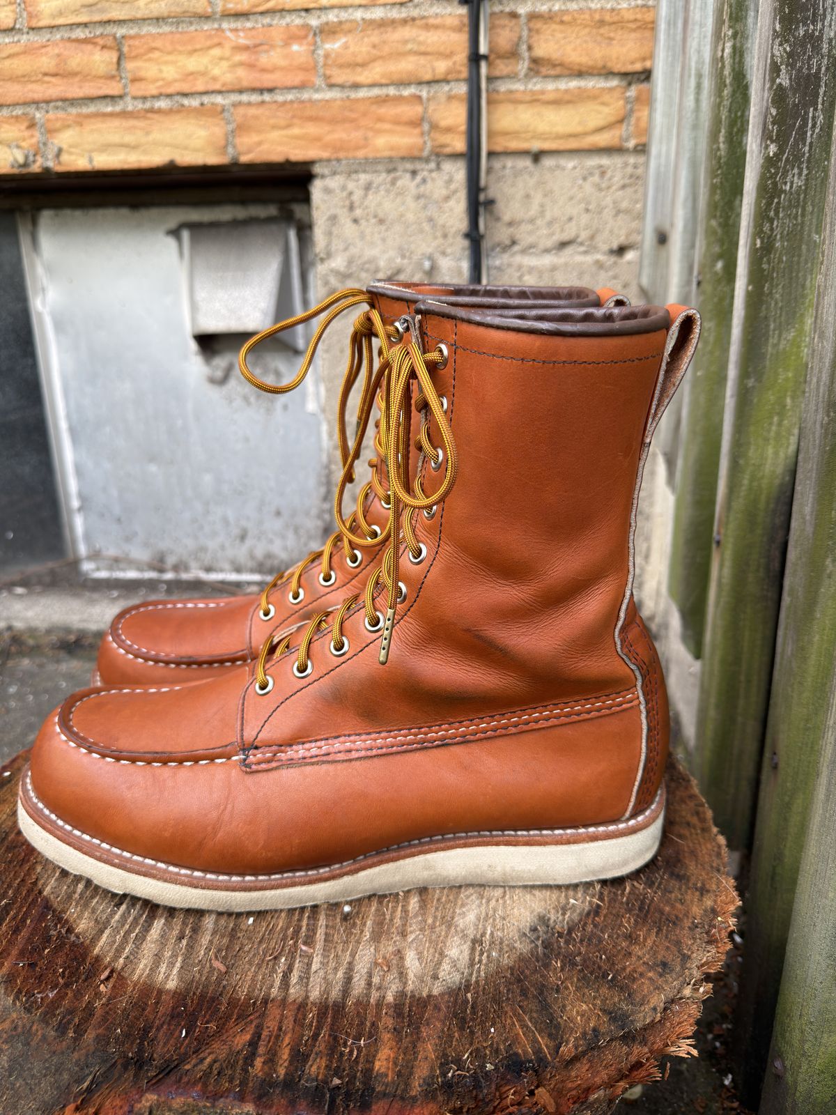 Photo by Kismetatron on May 2, 2026 of the Red Wing 877 in S.B. Foot Oro Legacy.