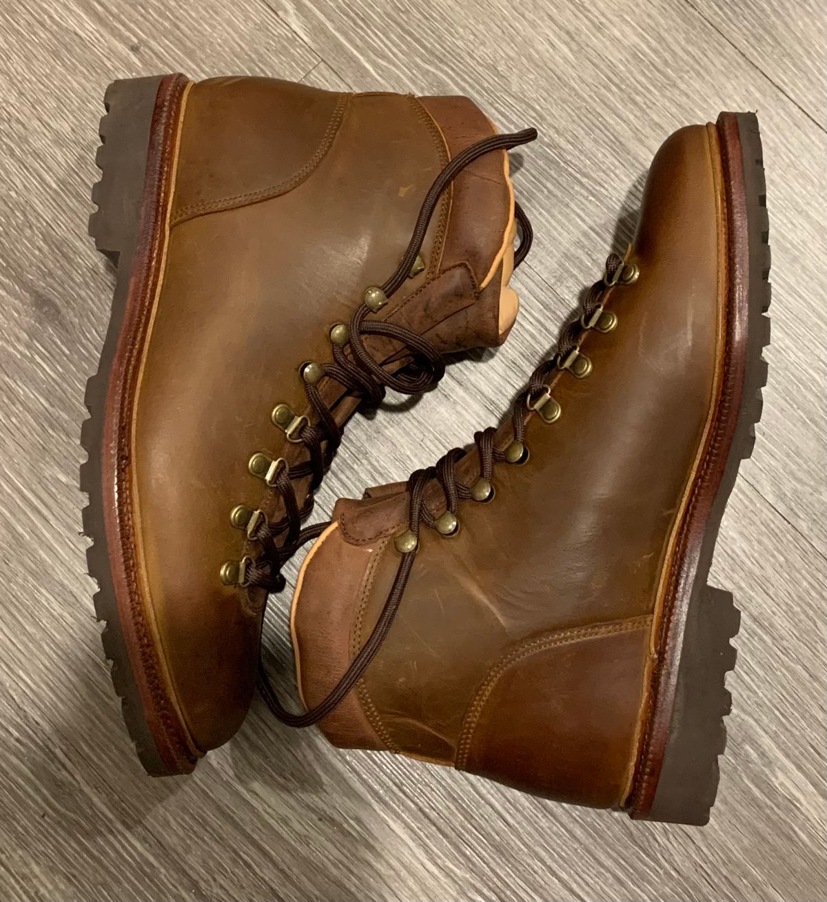 Photo by armie_g on November 5, 2025 of the Meermin Hiking Boot in Tobacco Waxy Shell Cordovan.
