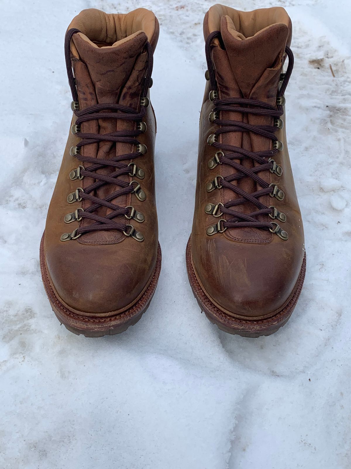 Photo by armie_g on December 5, 2025 of the Meermin Hiking Boot in Tobacco Waxy Shell Cordovan.