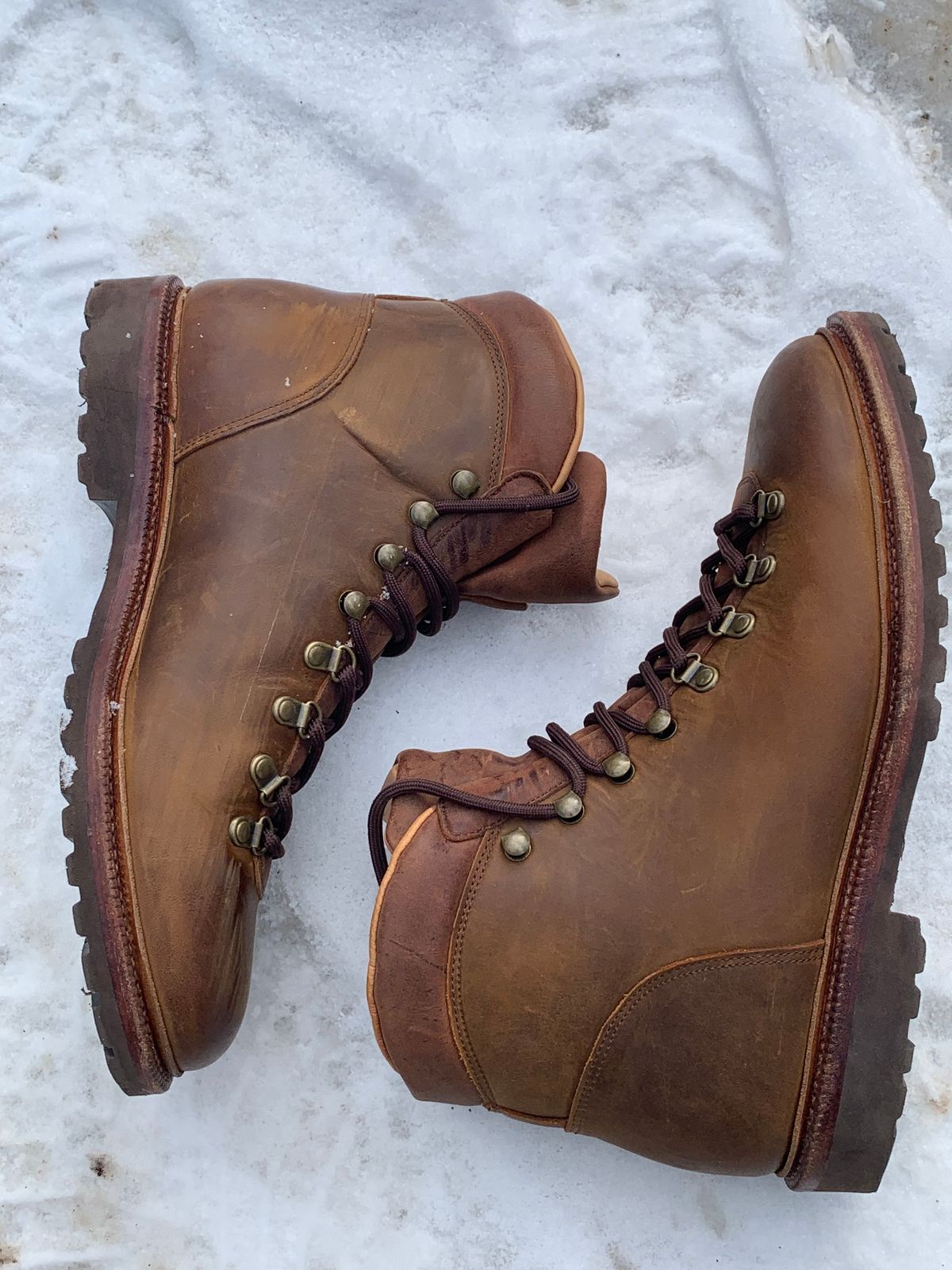 Photo by armie_g on December 5, 2025 of the Meermin Hiking Boot in Tobacco Waxy Shell Cordovan.