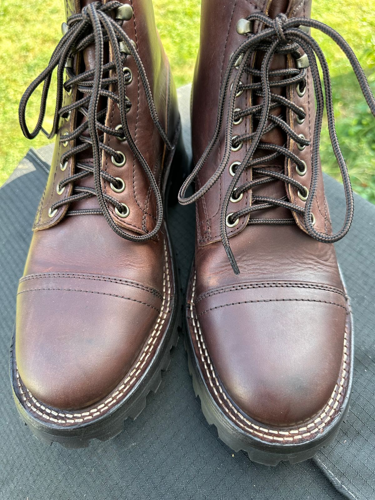 Photo by bmitz319 on October 31, 2024 of the Thursday Challenger in Horween Whiskey Predator.