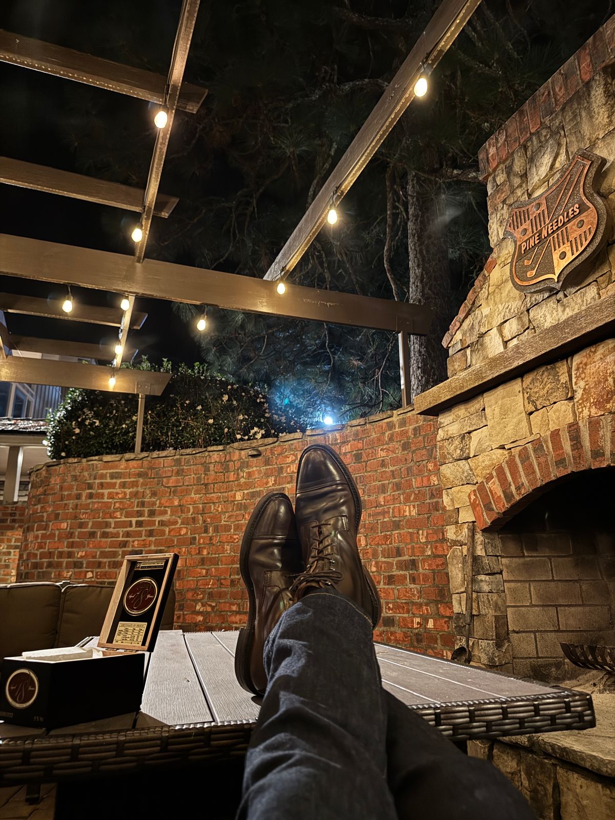 Photo by taylorwhitcomb on November 3, 2024 of the Crockett & Jones Coniston in Dark Brown Shell Cordovan.
