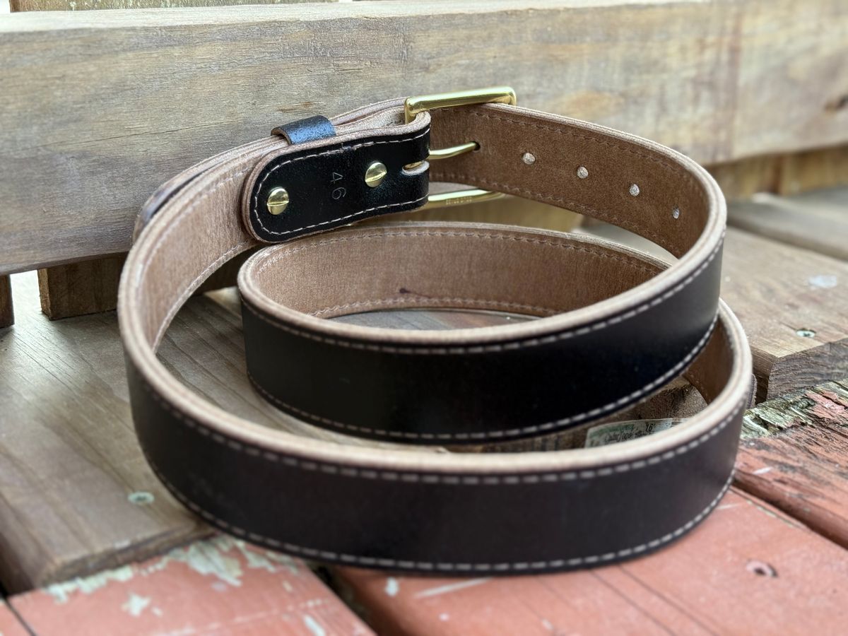 Photo by SteveHarveyOswald on October 1, 2025 of the Nicks Heritage Belt in Horween Brown Waxed Flesh.