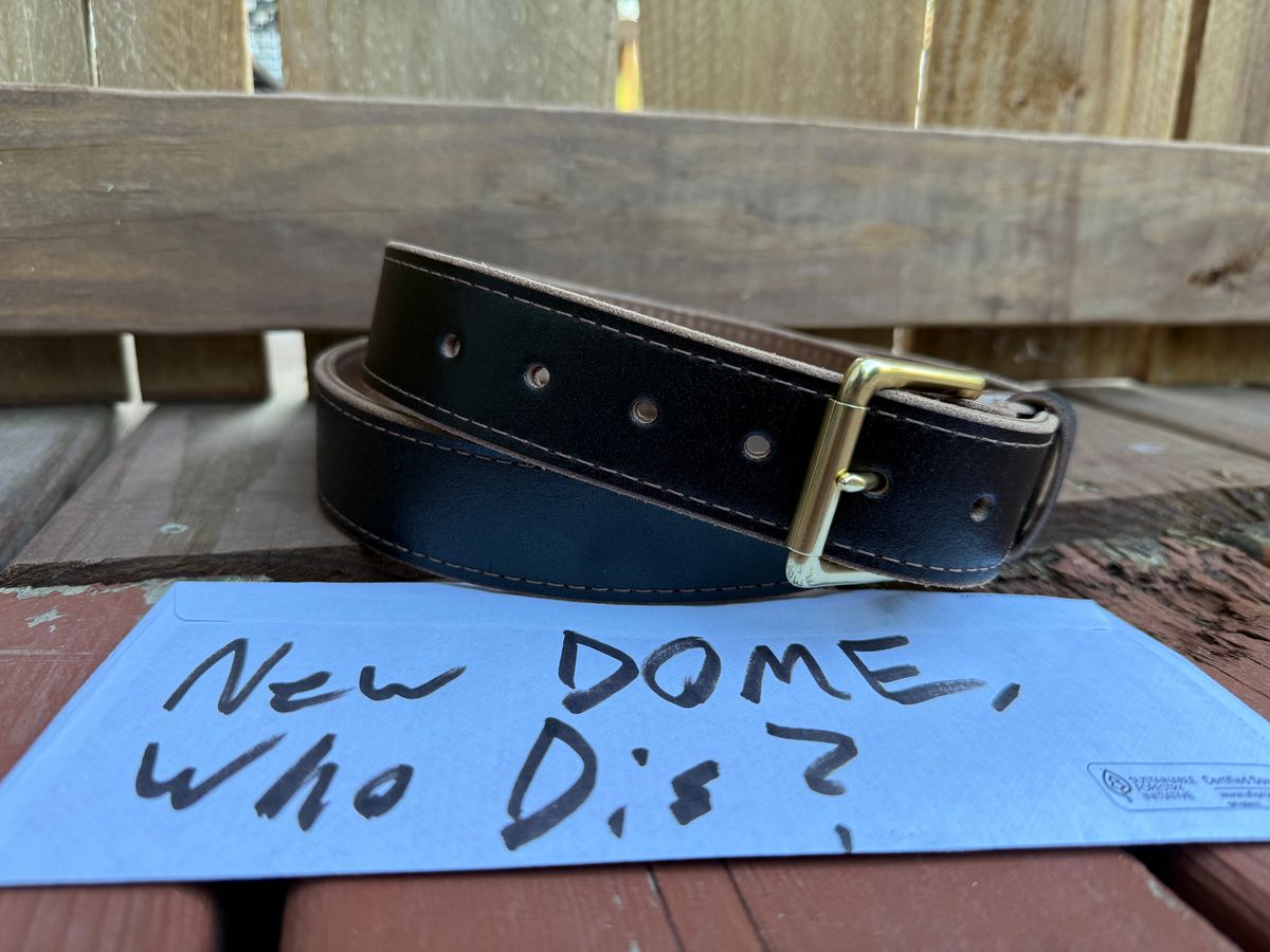 Photo by SteveHarveyOswald on October 1, 2025 of the Nicks Heritage Belt in Horween Brown Waxed Flesh.