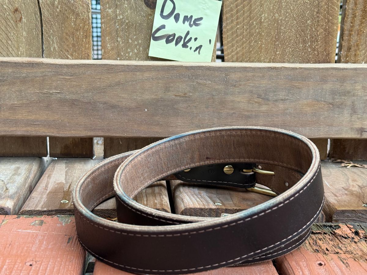 Photo by SteveHarveyOswald on November 1, 2025 of the Nicks Heritage Belt in Horween Brown Waxed Flesh.