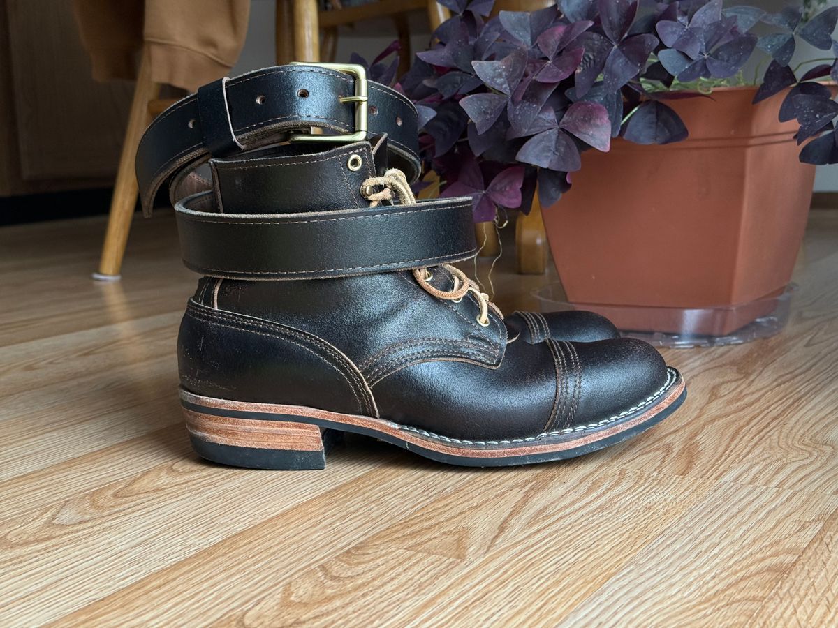 Photo by SteveHarveyOswald on December 1, 2025 of the Nicks Heritage Belt in Horween Brown Waxed Flesh.