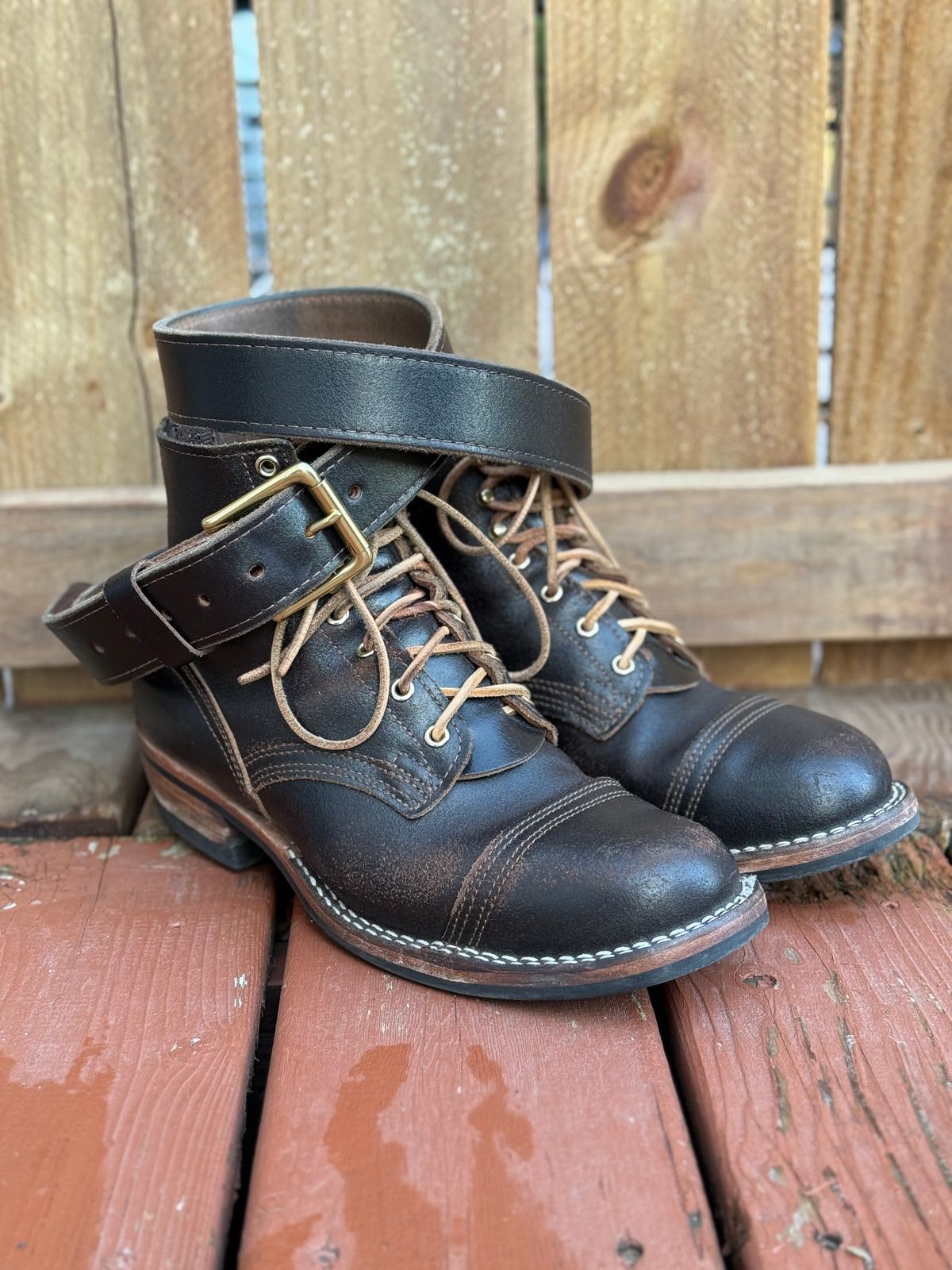 Photo by SteveHarveyOswald on April 5, 2026 of the Nicks Heritage Belt in Horween Brown Waxed Flesh.