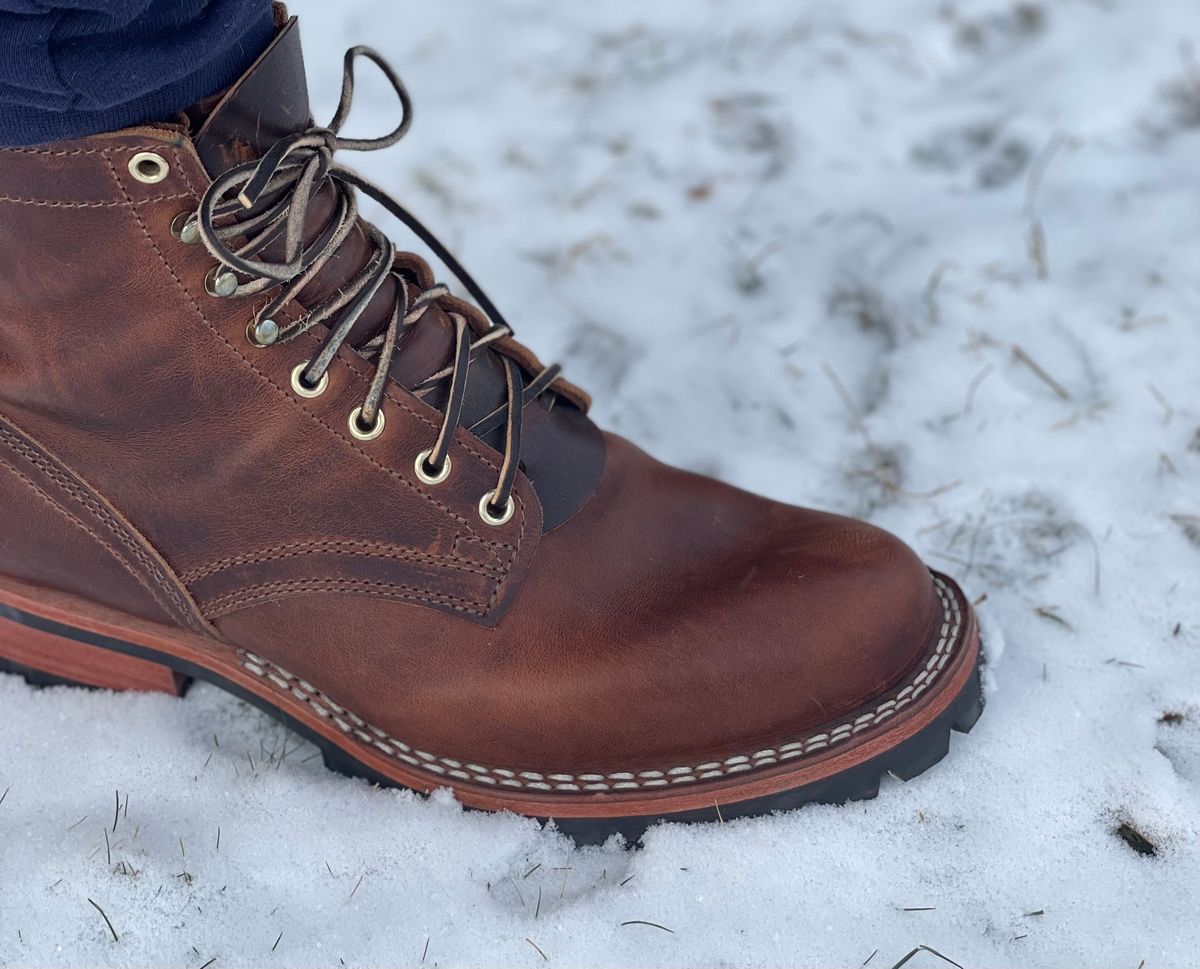 Photo by SteveHarveyOswald on December 2, 2024 of the Nicks Lace Up Heritage in Italian Brown Cypress.