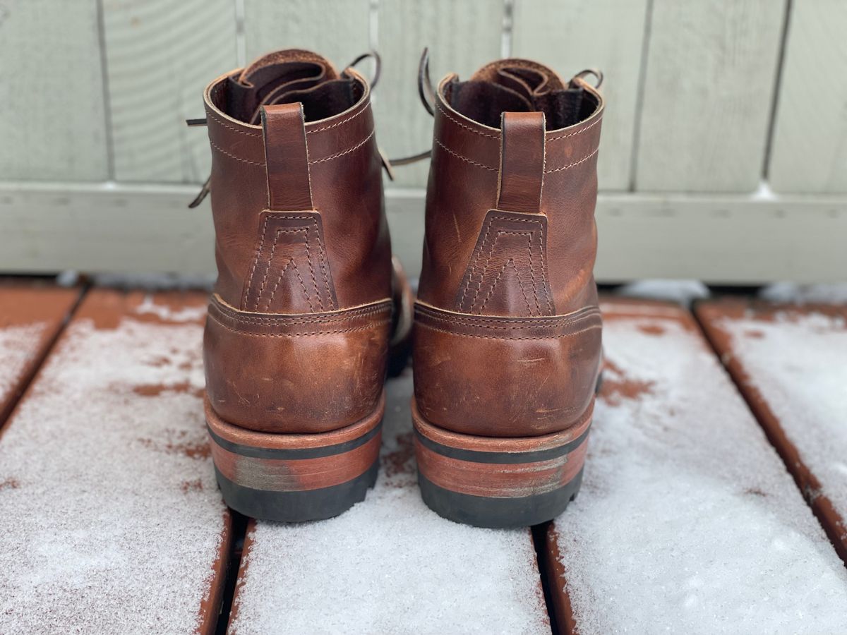Photo by SteveHarveyOswald on December 2, 2024 of the Nicks Lace Up Heritage in Italian Brown Cypress.