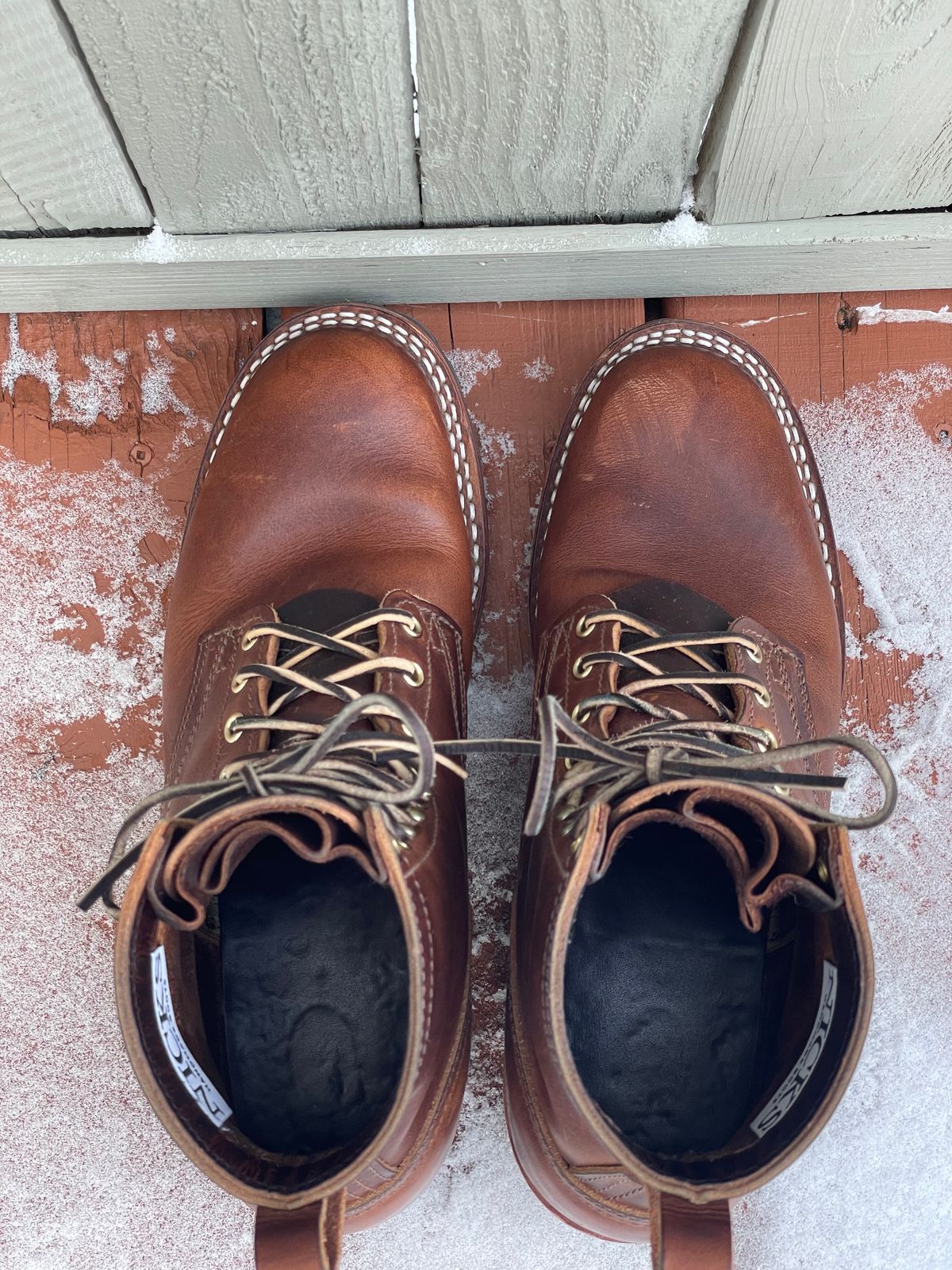 Photo by SteveHarveyOswald on December 2, 2024 of the Nicks Lace Up Heritage in Italian Brown Cypress.
