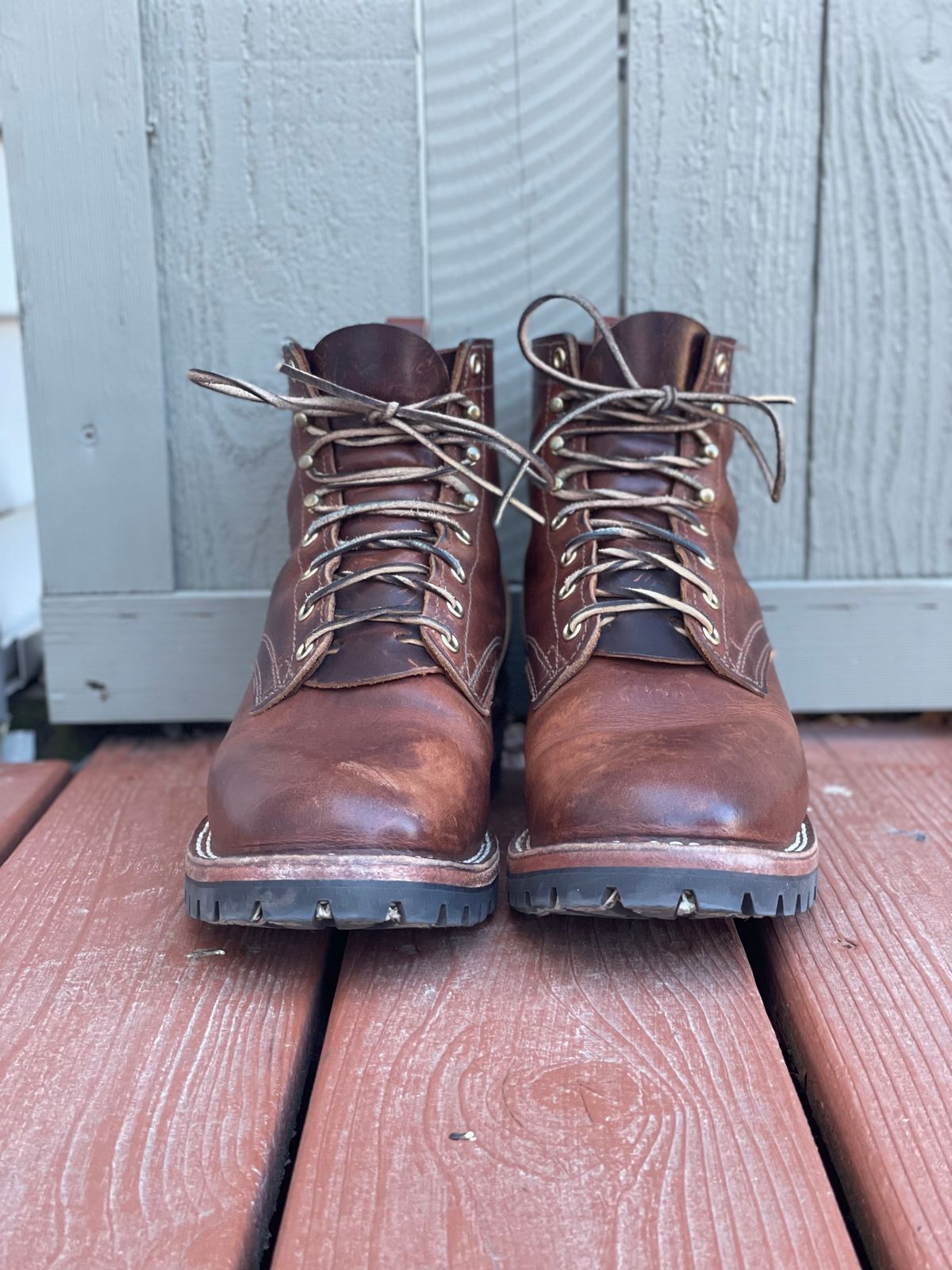 Photo by SteveHarveyOswald on March 1, 2025 of the Nicks Lace Up Heritage in Italian Brown Cypress.