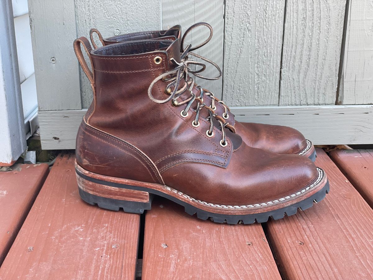 Photo by SteveHarveyOswald on April 5, 2025 of the Nicks Lace Up Heritage in Italian Brown Cypress.