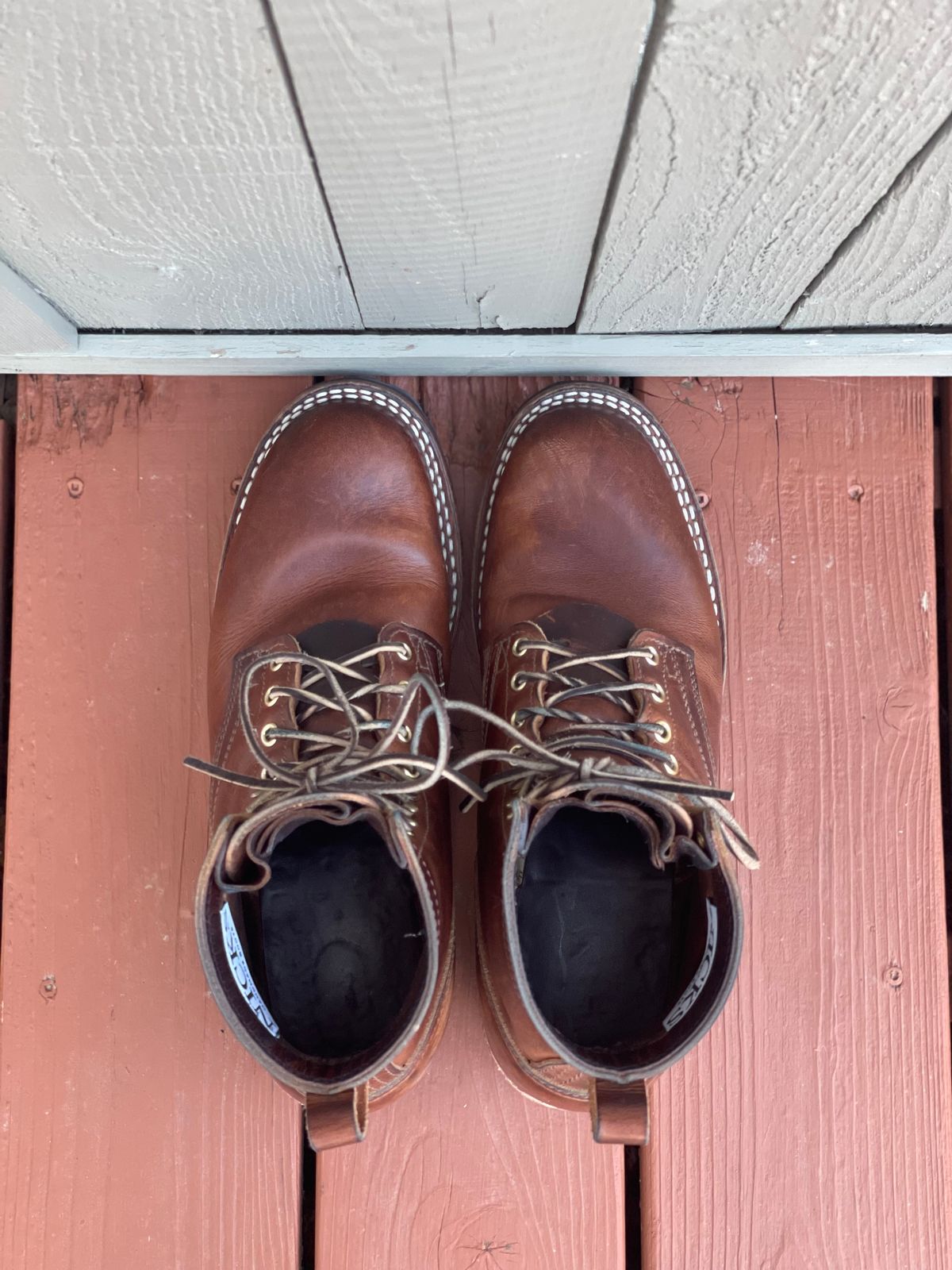 Photo by SteveHarveyOswald on April 5, 2025 of the Nicks Lace Up Heritage in Italian Brown Cypress.