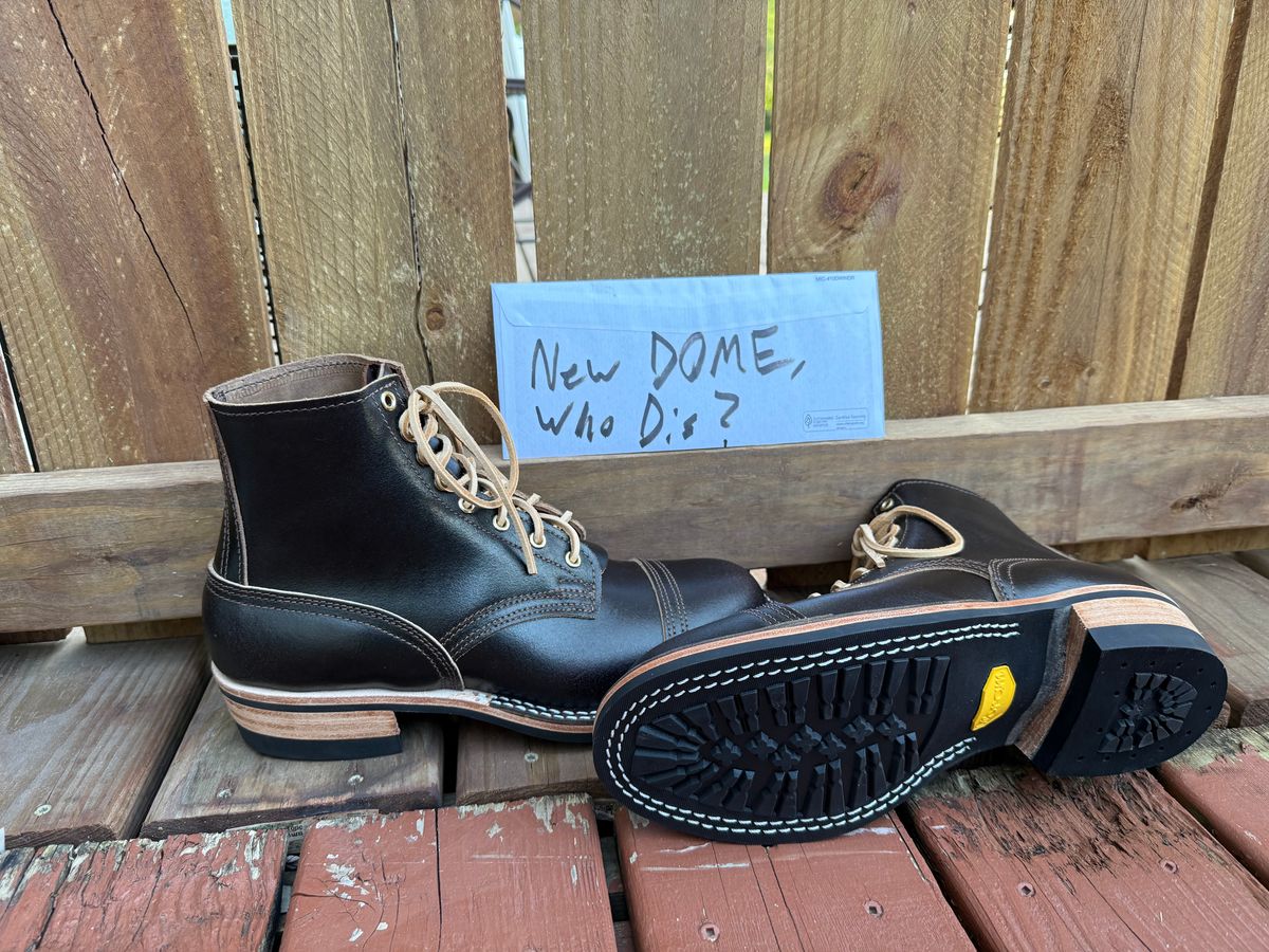 Photo by SteveHarveyOswald on October 1, 2025 of the Nicks MTO in Horween Brown Waxed Flesh.