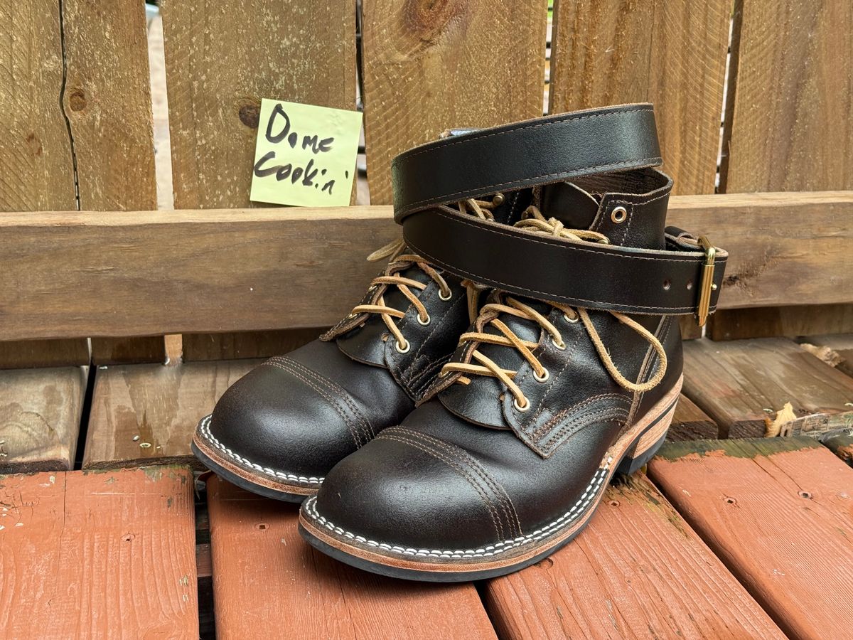 Photo by SteveHarveyOswald on November 1, 2025 of the Nicks MTO in Horween Brown Waxed Flesh.