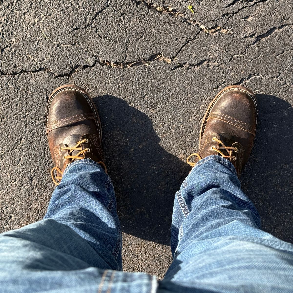 Photo by SteveHarveyOswald on May 8, 2026 of the Nicks MTO in Horween Brown Waxed Flesh.