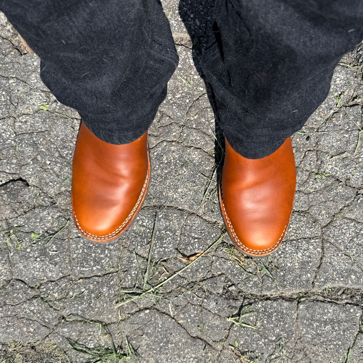 Photo by brvcha on July 21, 2025 of the Wesco Boss Engineer Boot in Seidel British Tan Domain.