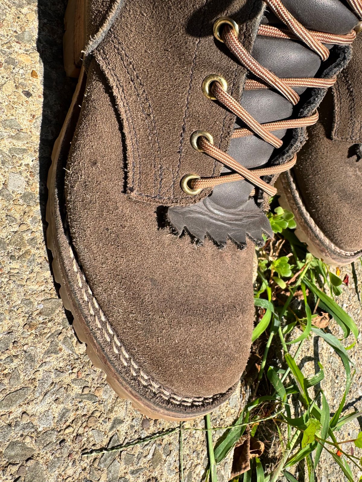 Photo by brvcha on August 3, 2025 of the Nicks BuilderPro in Seidel 1964 Ash Gray Rough Out.