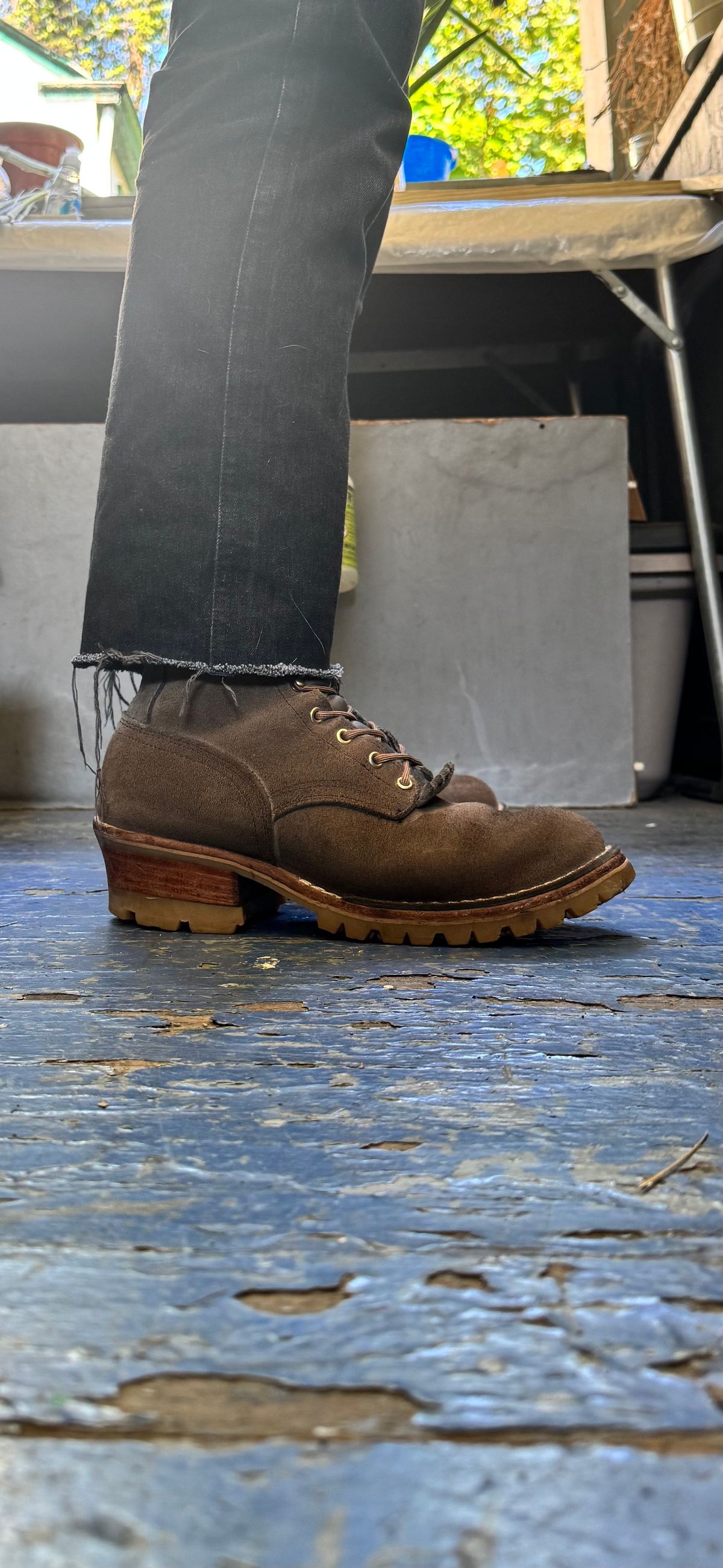 Photo by brvcha on September 13, 2025 of the Nicks BuilderPro in Seidel 1964 Ash Gray Rough Out.