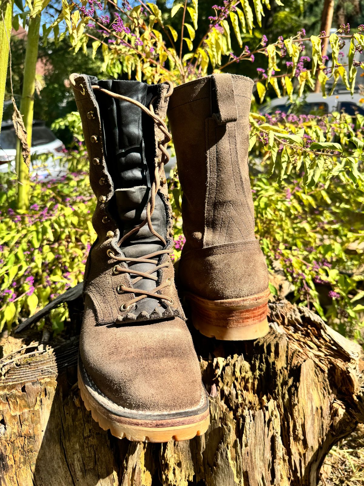 Photo by brvcha on September 13, 2025 of the Nicks BuilderPro in Seidel 1964 Ash Gray Rough Out.