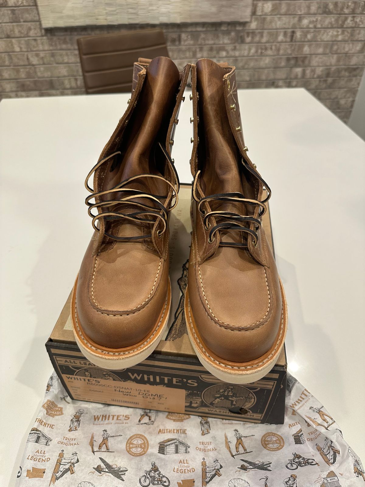 Photo by Huntsman on October 3, 2025 of the White's Perry 8" Select in Seidel Natural Double Shot.