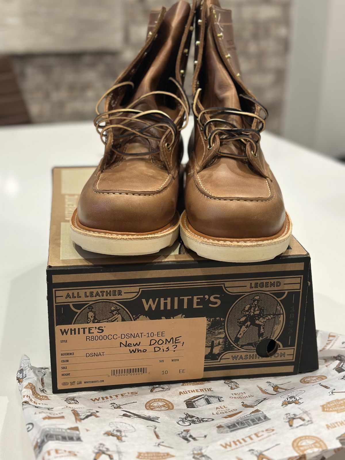 Photo by Huntsman on October 3, 2025 of the White's Perry 8" Select in Seidel Natural Double Shot.