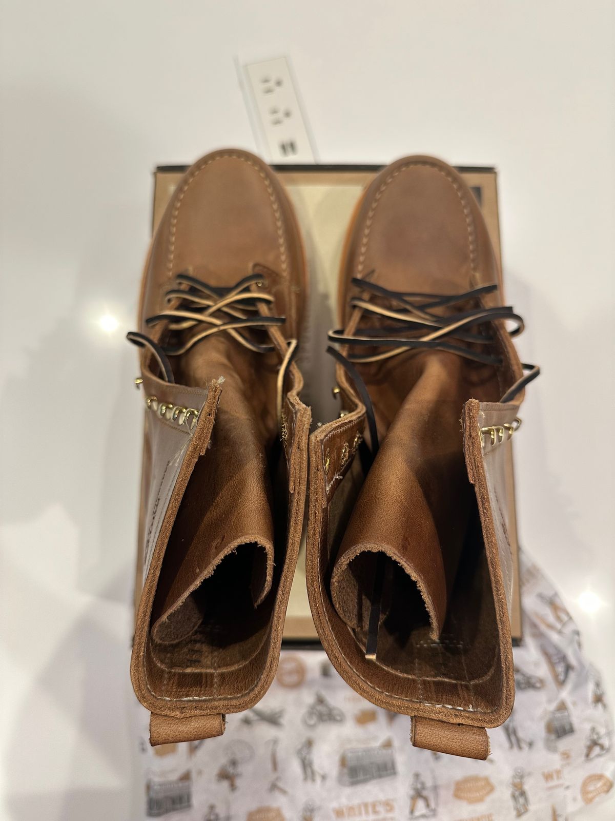 Photo by Huntsman on October 3, 2025 of the White's Perry 8" Select in Seidel Natural Double Shot.