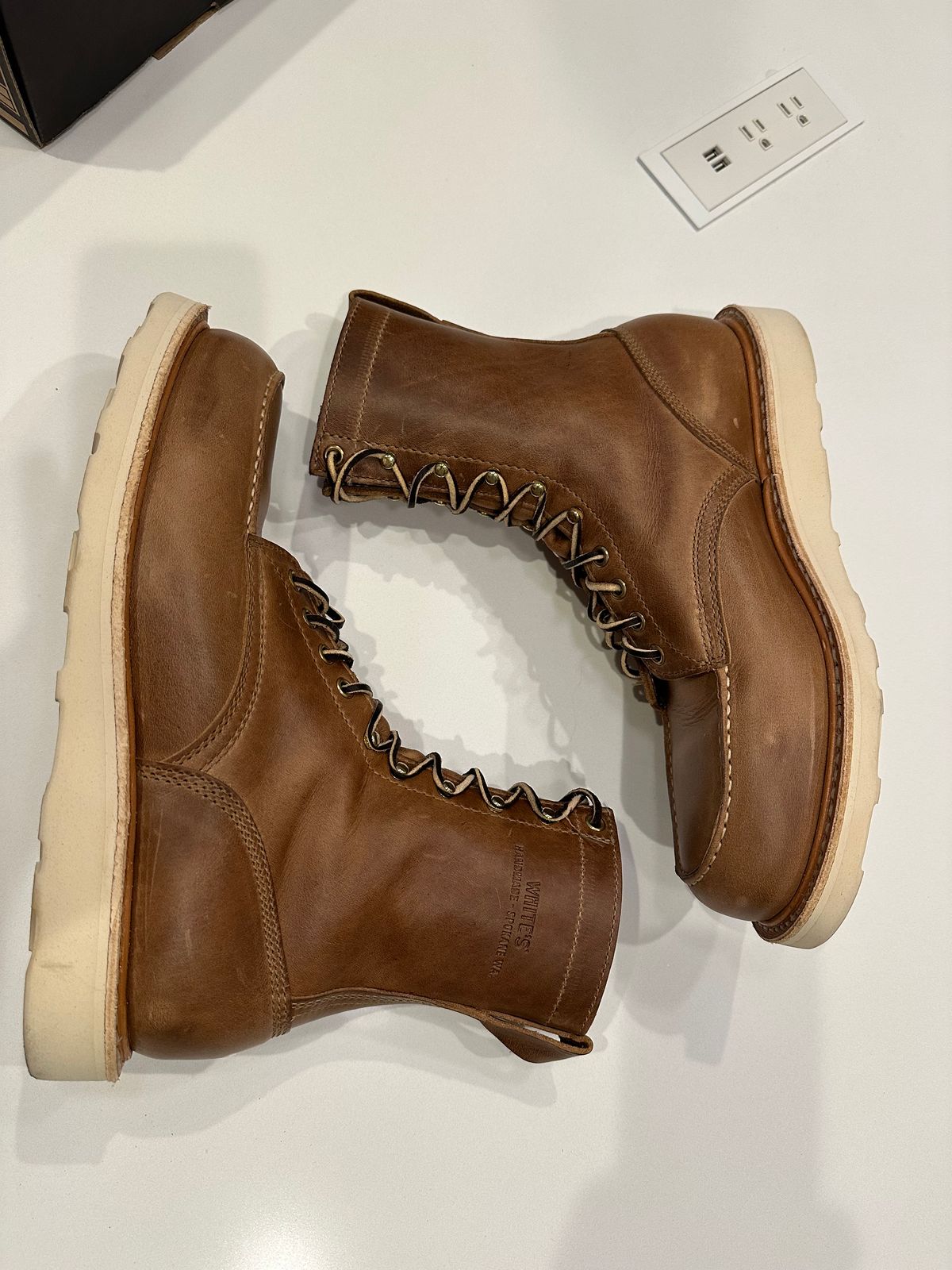 Photo by Huntsman on November 6, 2025 of the White's Perry 8" Select in Seidel Natural Double Shot.