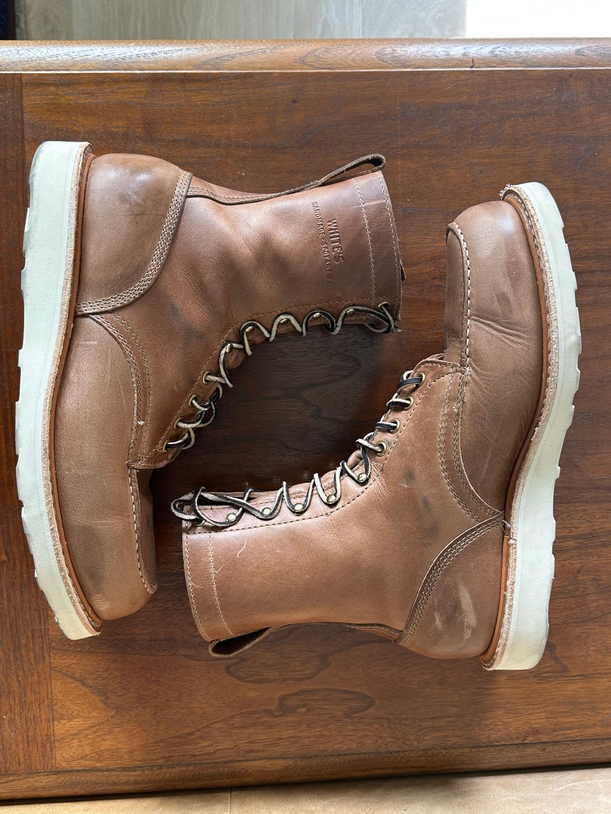 Photo by Huntsman on December 5, 2025 of the White's Perry 8" Select in Seidel Natural Double Shot.