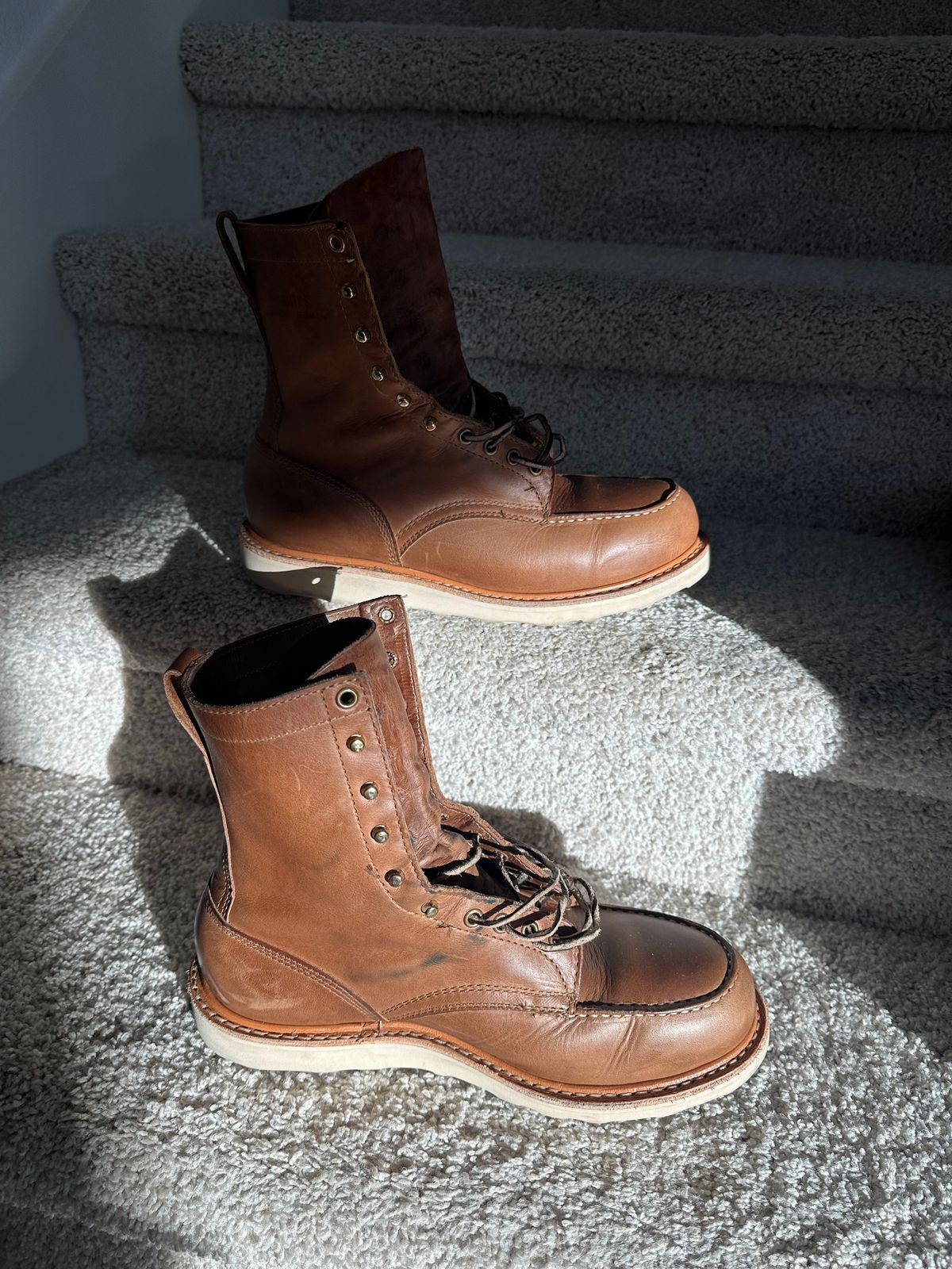 Photo by Huntsman on February 5, 2026 of the White's Perry 8" Select in Seidel Natural Double Shot.