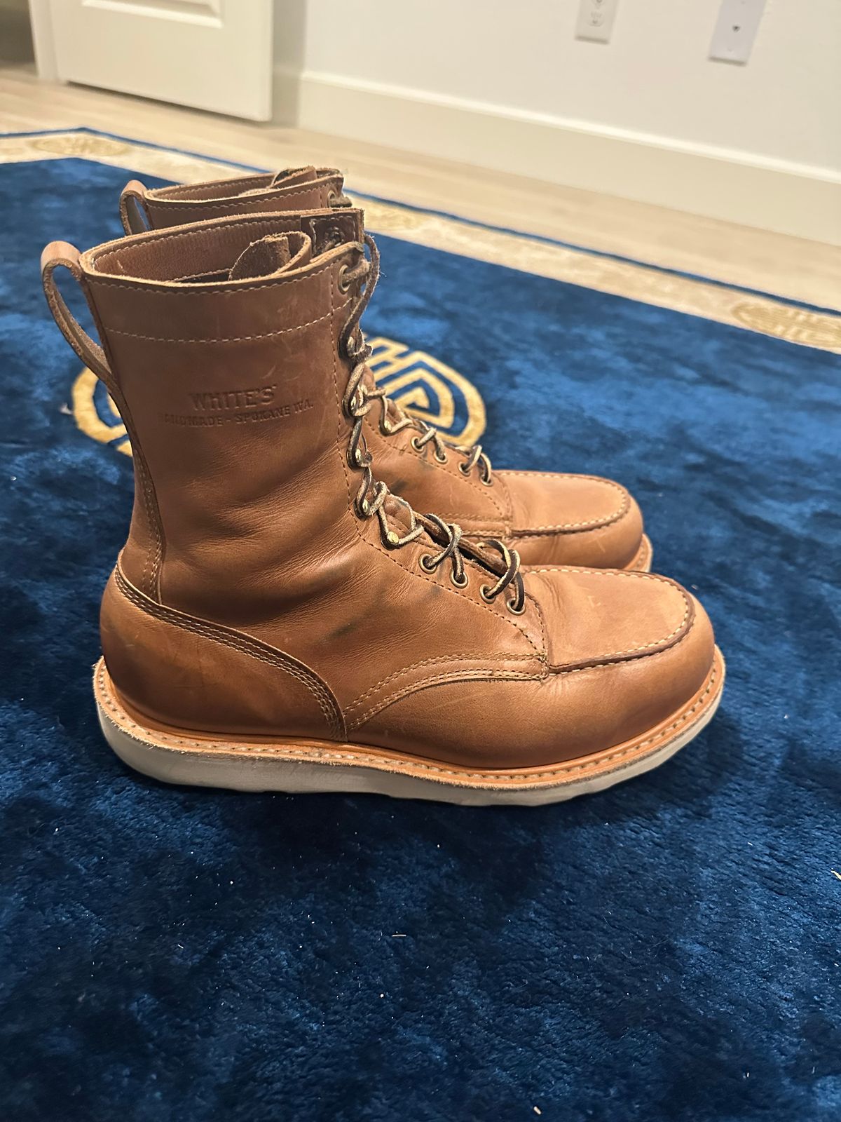 Photo by Huntsman on March 3, 2026 of the White's Perry 8" Select in Seidel Natural Double Shot.