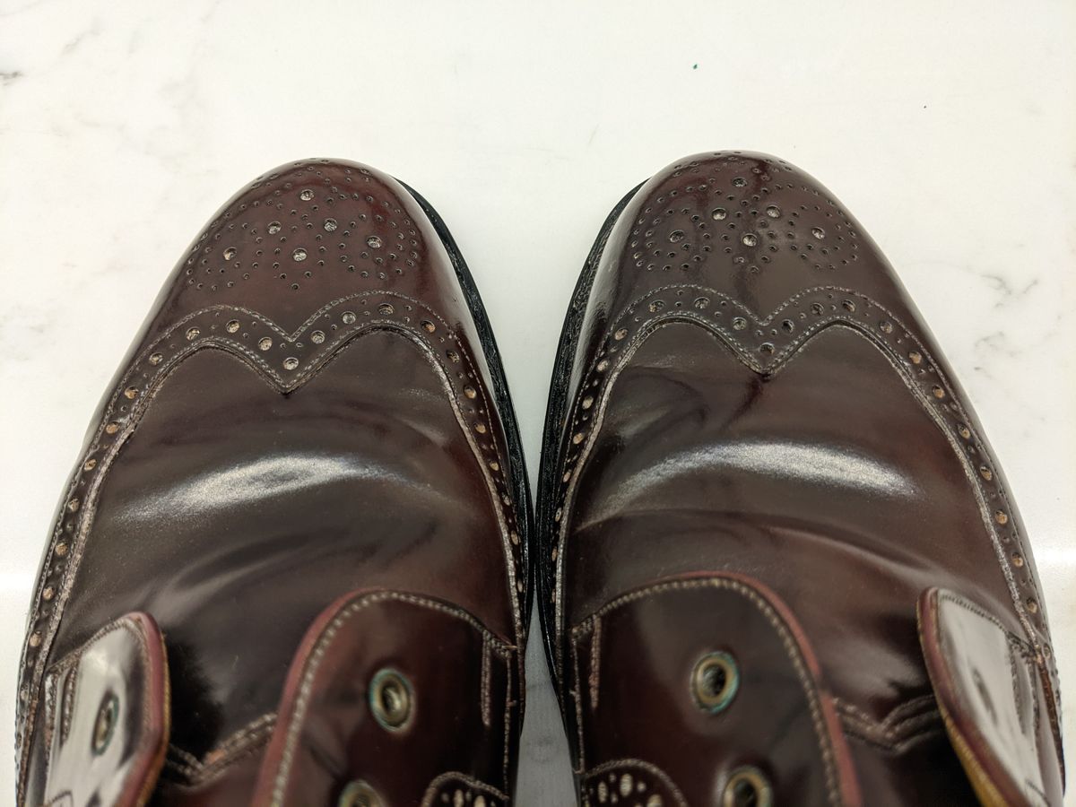 Photo by Huntsman on September 2, 2022 of the Vass Hungary Budapest High Boots in Horween Color 8 Shell Cordovan.