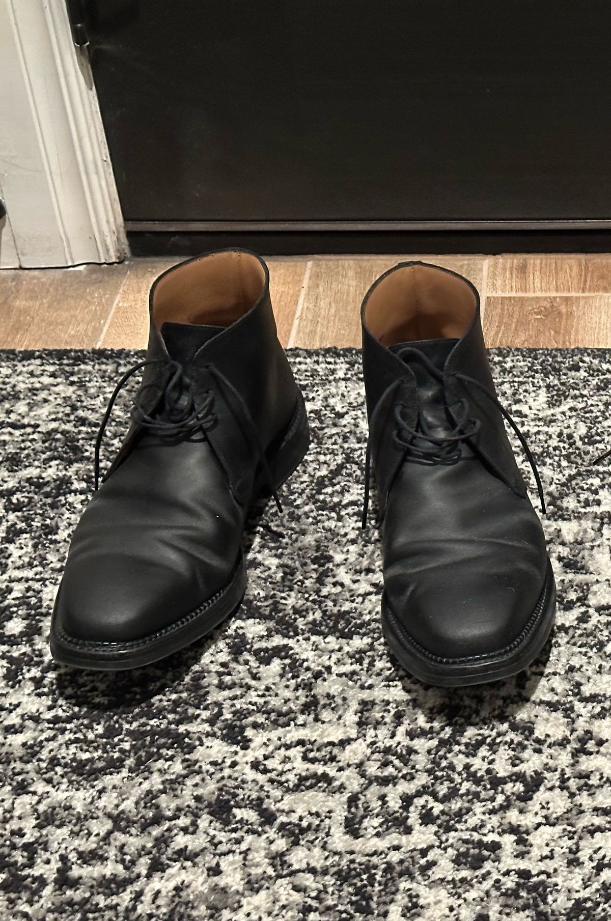 Photo by Huntsman on March 1, 2025 of the Crockett & Jones Molton in Black Roughout Suede.