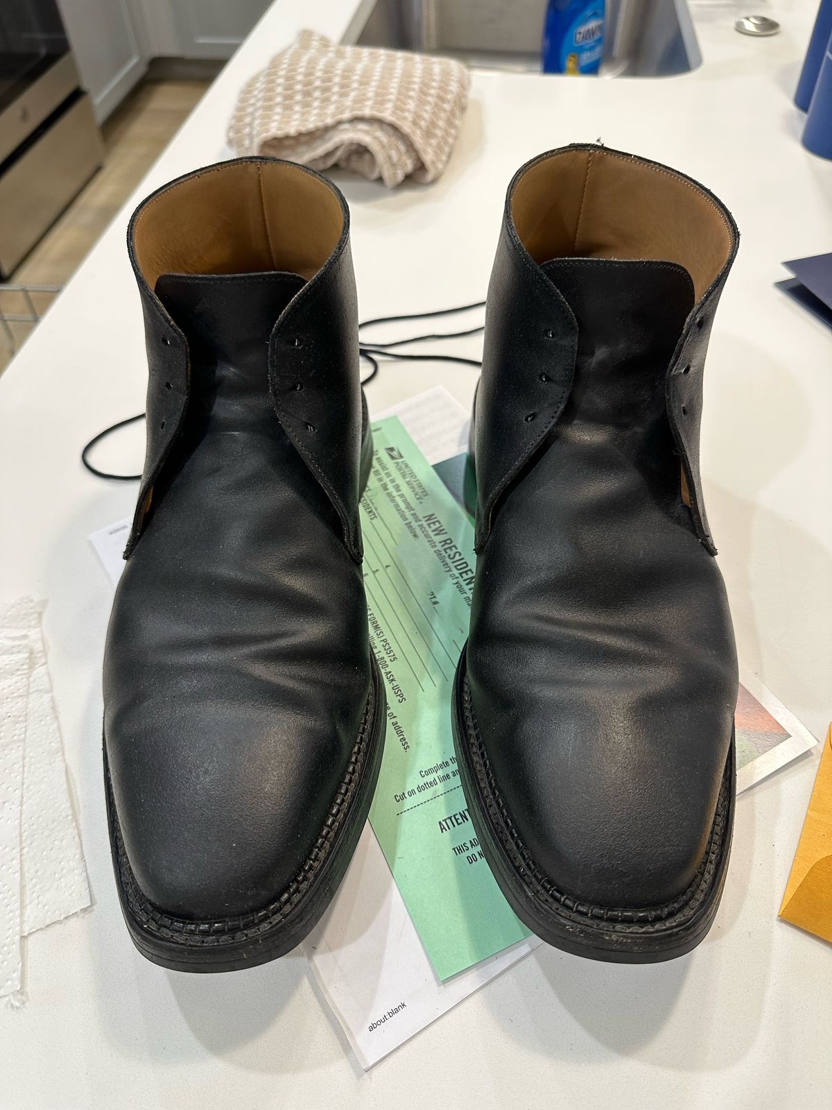 Photo by Huntsman on May 6, 2025 of the Crockett & Jones Molton in Black Roughout Suede.