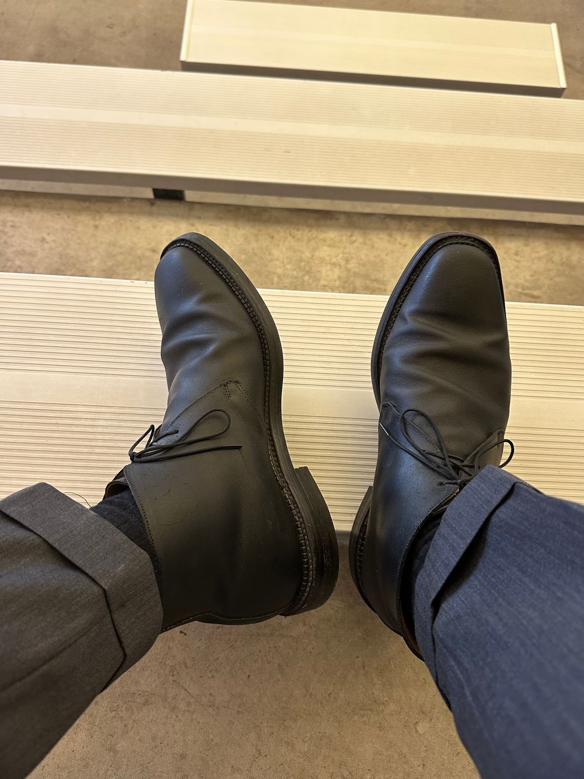 Photo by Huntsman on March 25, 2026 of the Crockett & Jones Molton in Black Roughout Suede.