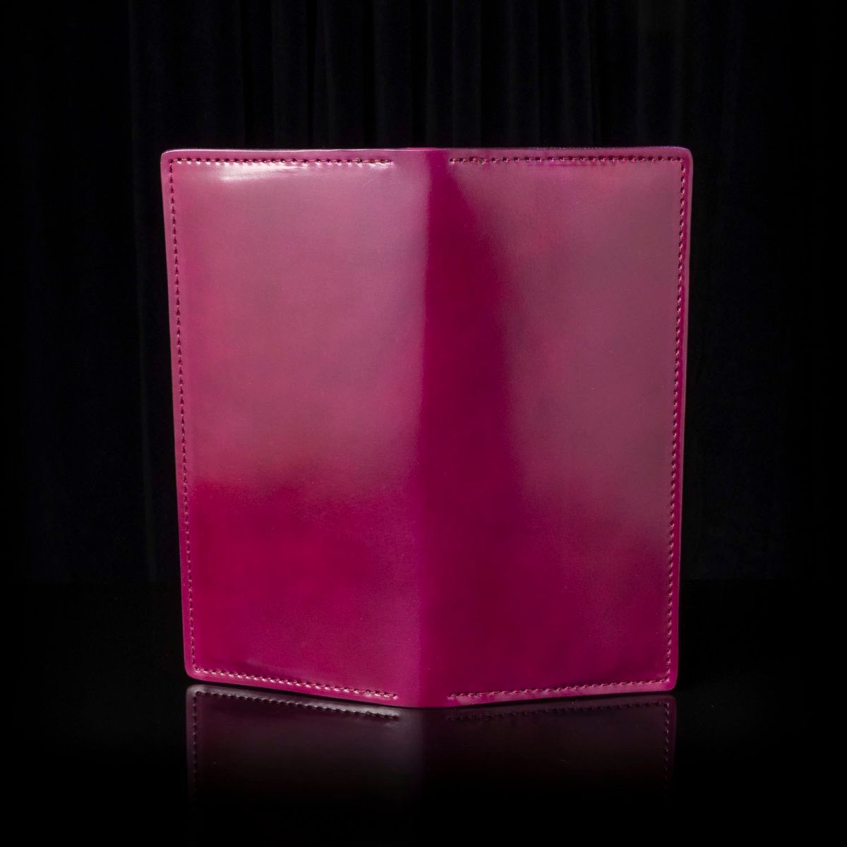 Photo by Huntsman on July 23, 2025 of the Ashland Leather Long Wallet in Horween Ultraviolet Shell Cordovan.