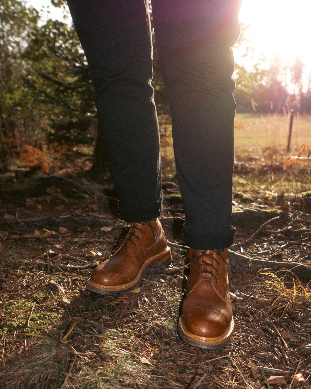 Photo by LydiaWinters on November 5, 2024 of the Tricker's Lucia Super Boot in Tanneries Haas Gold.