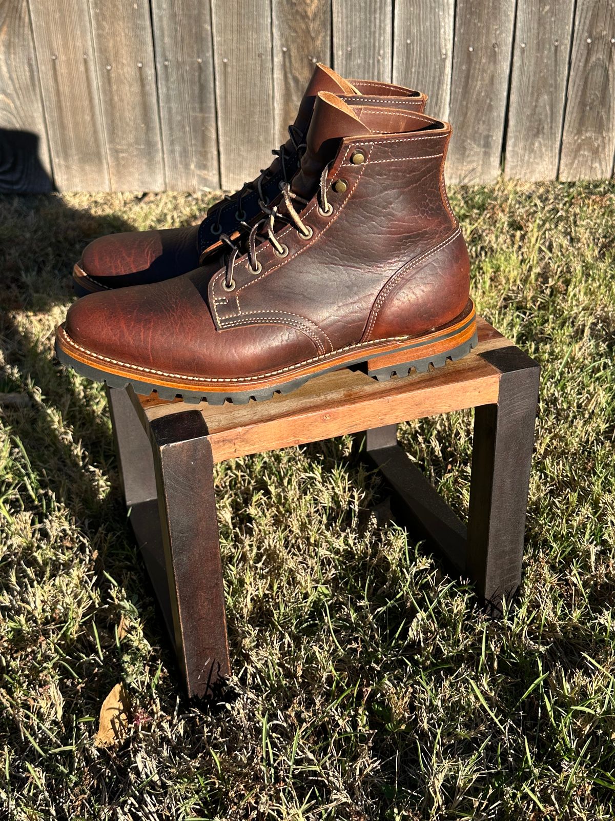 Photo by ringer077 on November 2, 2025 of the Truman Plain Toe Boot in Gallun Bull Elk.