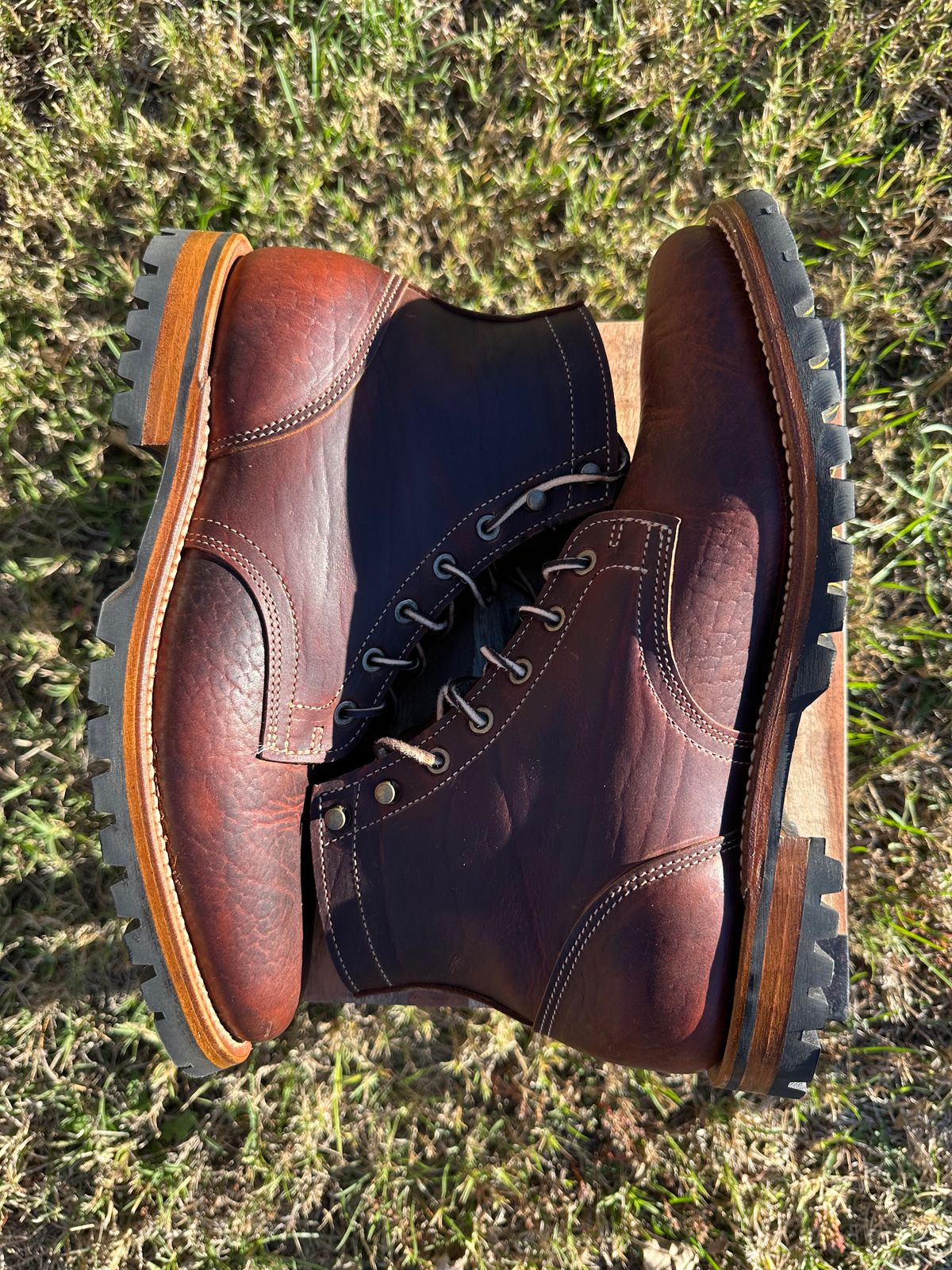 Photo by ringer077 on November 2, 2025 of the Truman Plain Toe Boot in Gallun Bull Elk.