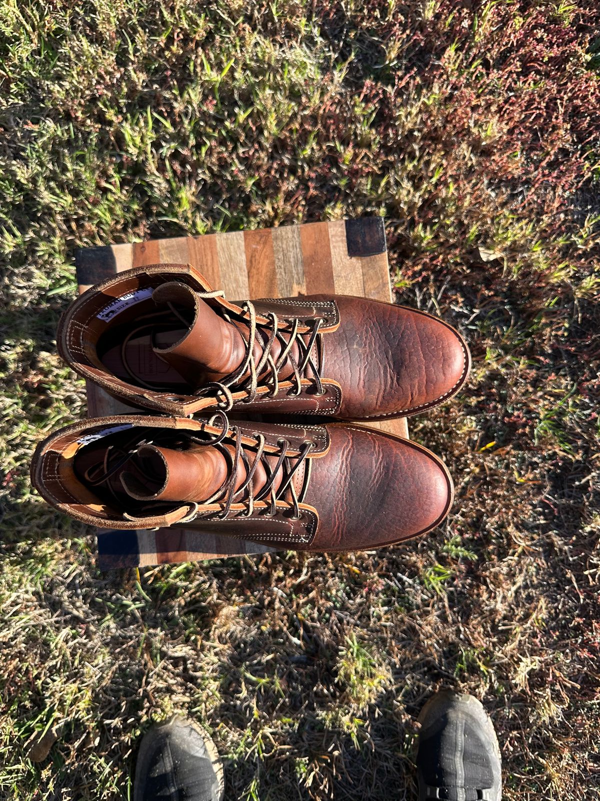 Photo by ringer077 on November 2, 2025 of the Truman Plain Toe Boot in Gallun Bull Elk.