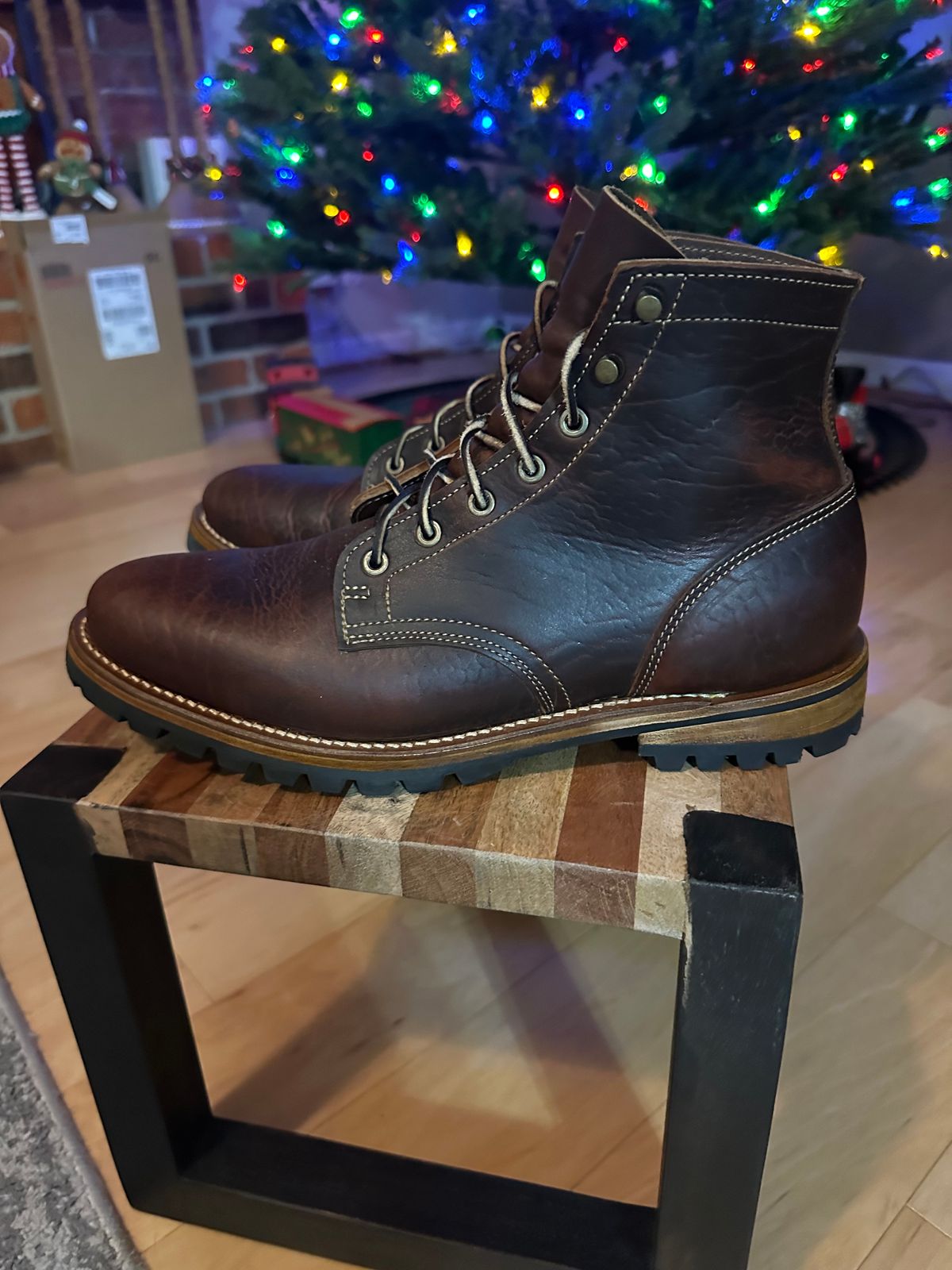 Photo by ringer077 on December 6, 2025 of the Truman Plain Toe Boot in Gallun Bull Elk.