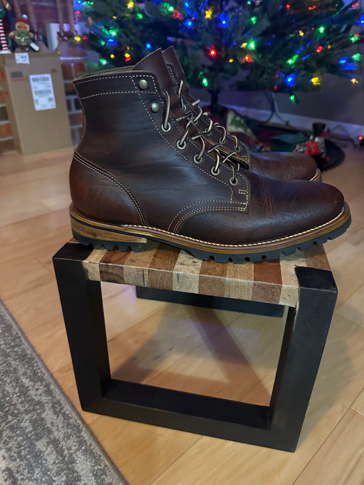 Photo by ringer077 on December 6, 2025 of the Truman Plain Toe Boot in Gallun Bull Elk.