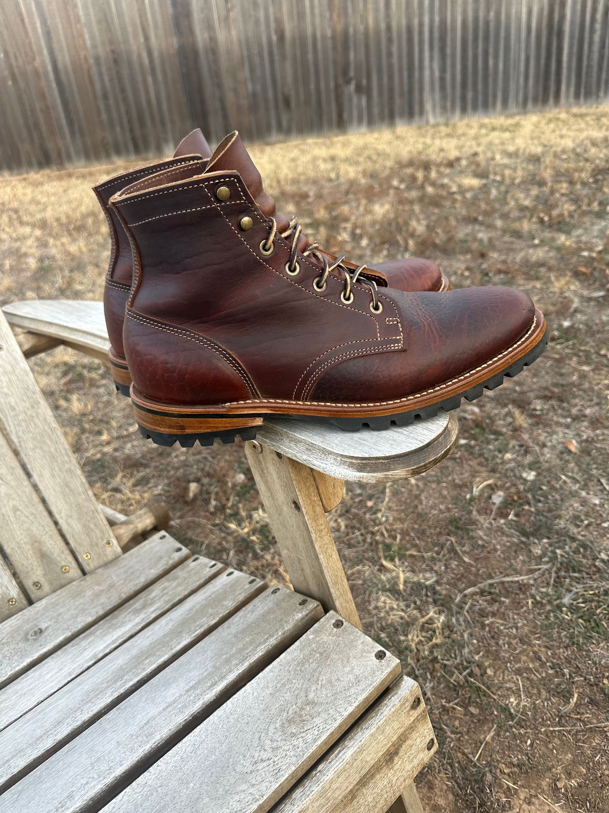 Photo by ringer077 on January 5, 2026 of the Truman Plain Toe Boot in Gallun Bull Elk.