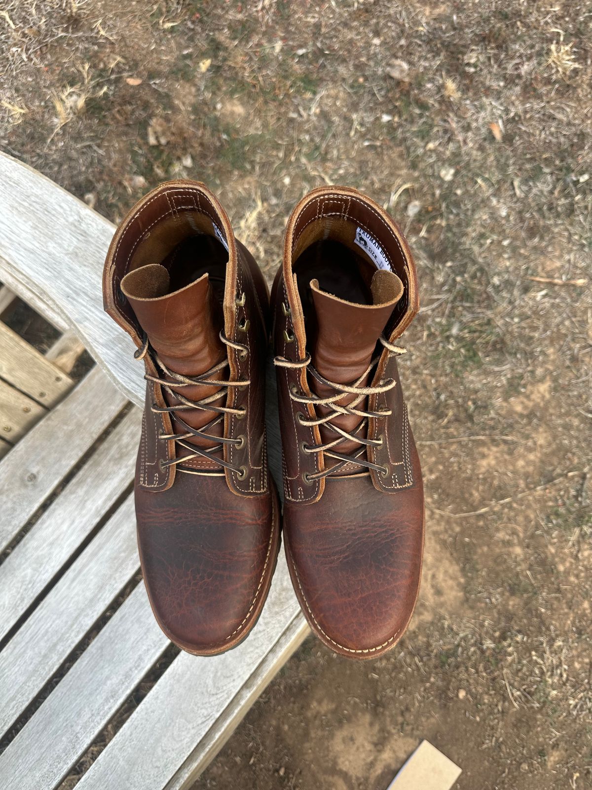 Photo by ringer077 on January 5, 2026 of the Truman Plain Toe Boot in Gallun Bull Elk.