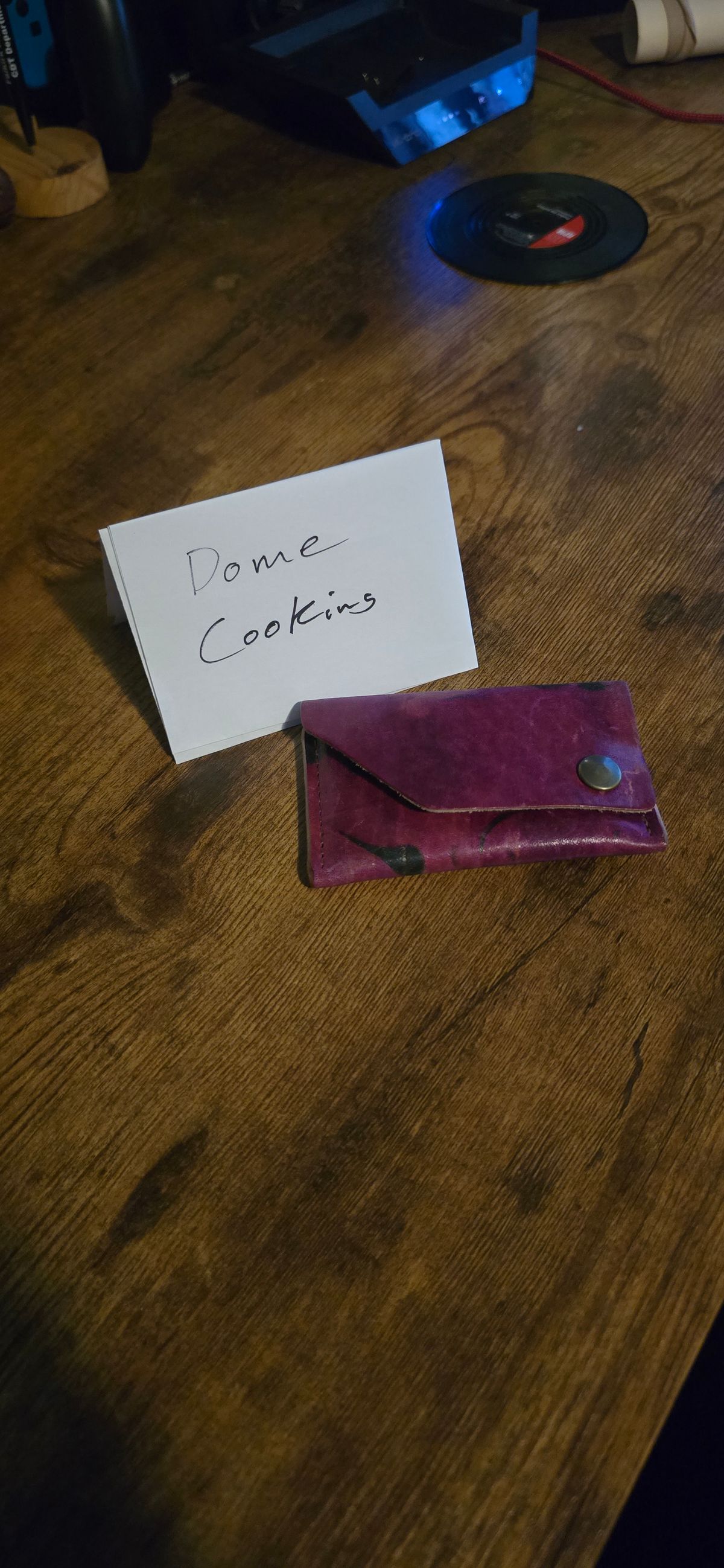 Photo by john_k on November 5, 2025 of the Ashland Leather Machine Gun Jack in Ultraviolet Pit-tanned Horsebutt.