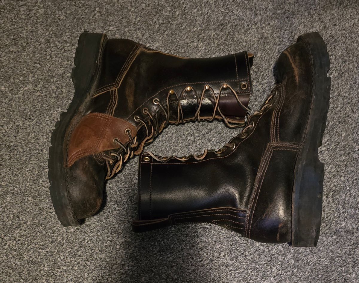Photo by john_k on March 6, 2025 of the Nicks x Rose Anvil ND3 in Horween Brown Waxed Flesh.