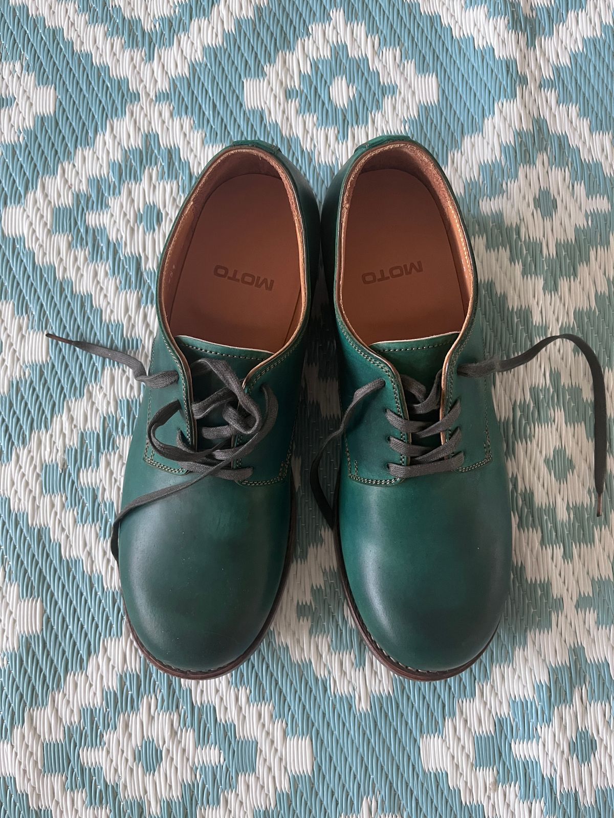 Photo by od on May 27, 2026 of the Moto 2851 in Hand-dye Green Unglazed Shell Cordovan.