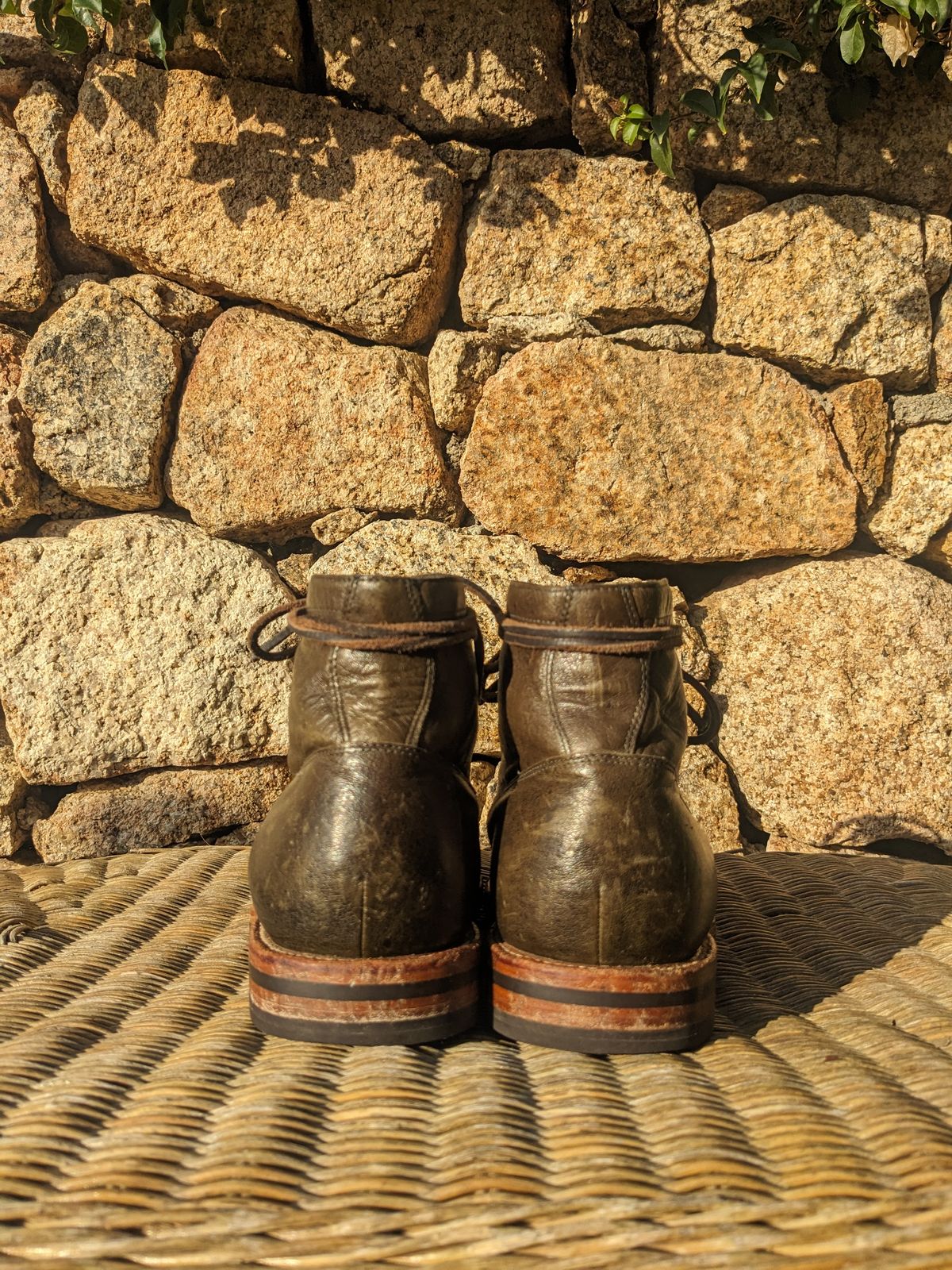 Photo by SimOnthEdge on November 2, 2024 of the Grant Stone Diesel Boot in Incas Jungle Kangaroo.