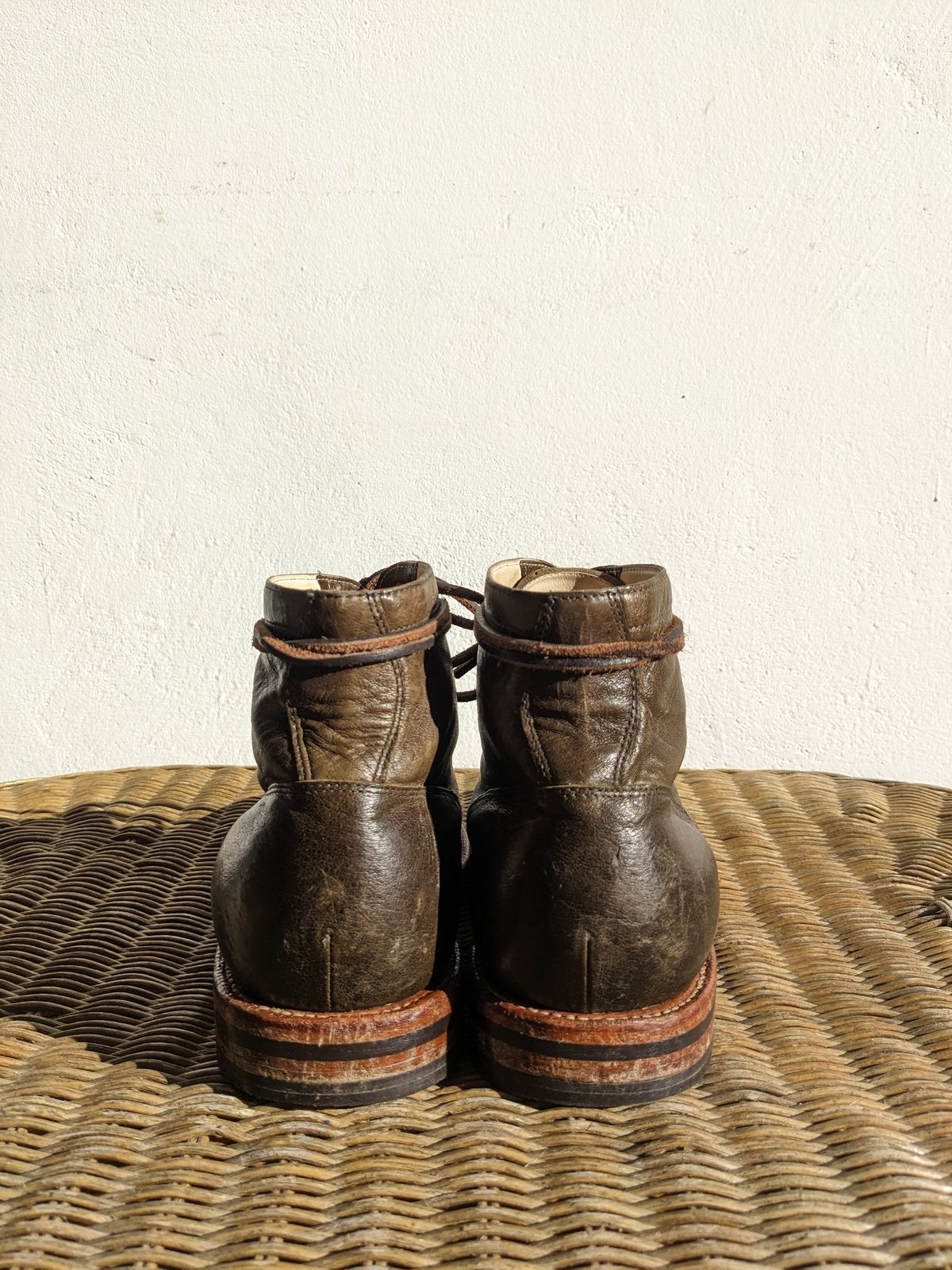 Photo by SimOnthEdge on December 1, 2024 of the Grant Stone Diesel Boot in Incas Jungle Kangaroo.