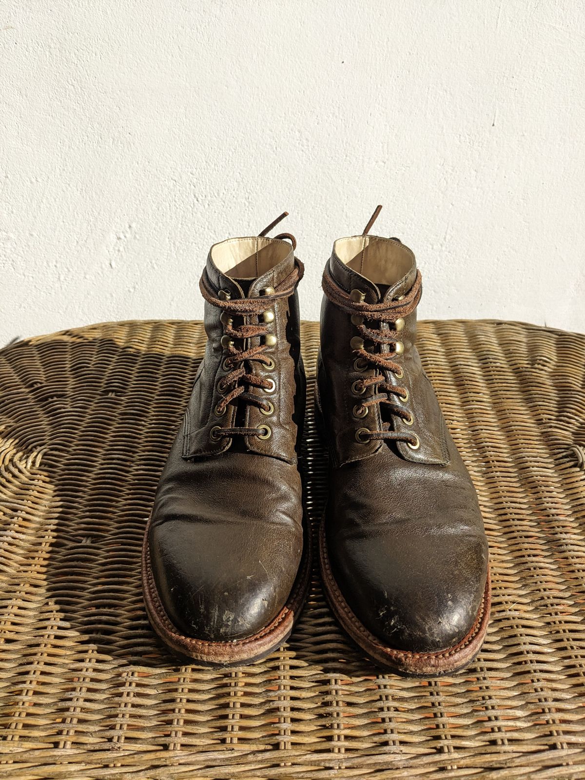 Photo by SimOnthEdge on December 1, 2024 of the Grant Stone Diesel Boot in Incas Jungle Kangaroo.